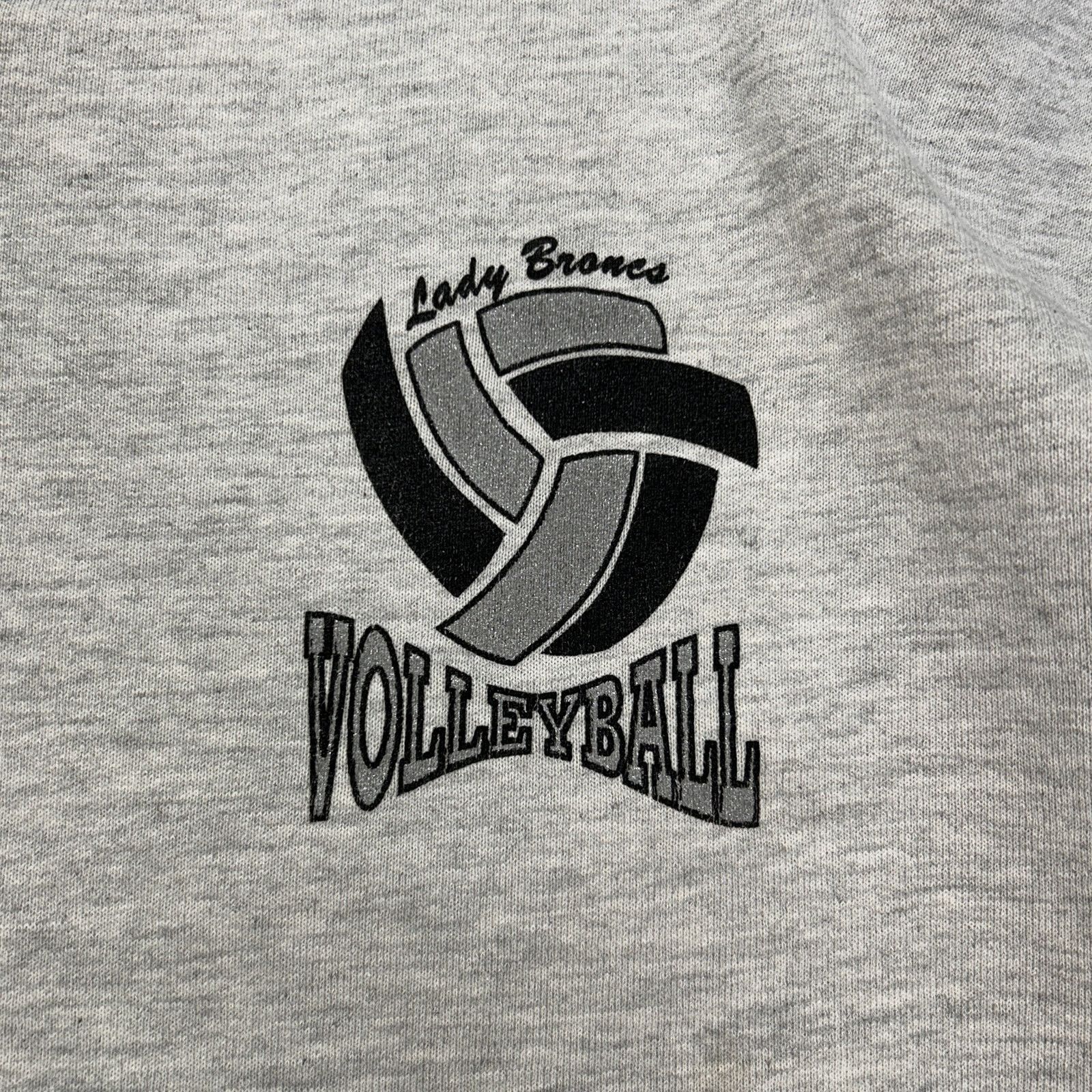Jerzees VTG 90s Jerzees Broncs Volleyball grey sweatshirt womens XL Size XL / US 12-14 / IT 48-50 - 5 Thumbnail