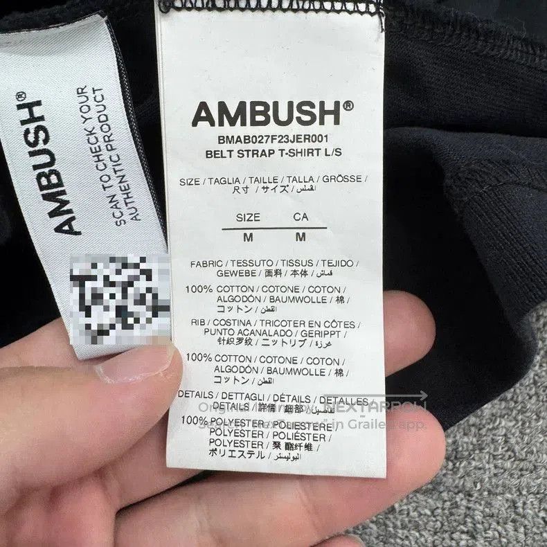 Japanese Brand Ambush Embroidered Logo Strap Long Sleeve. Size US M / EU 48-50 / 2 - 5 Thumbnail