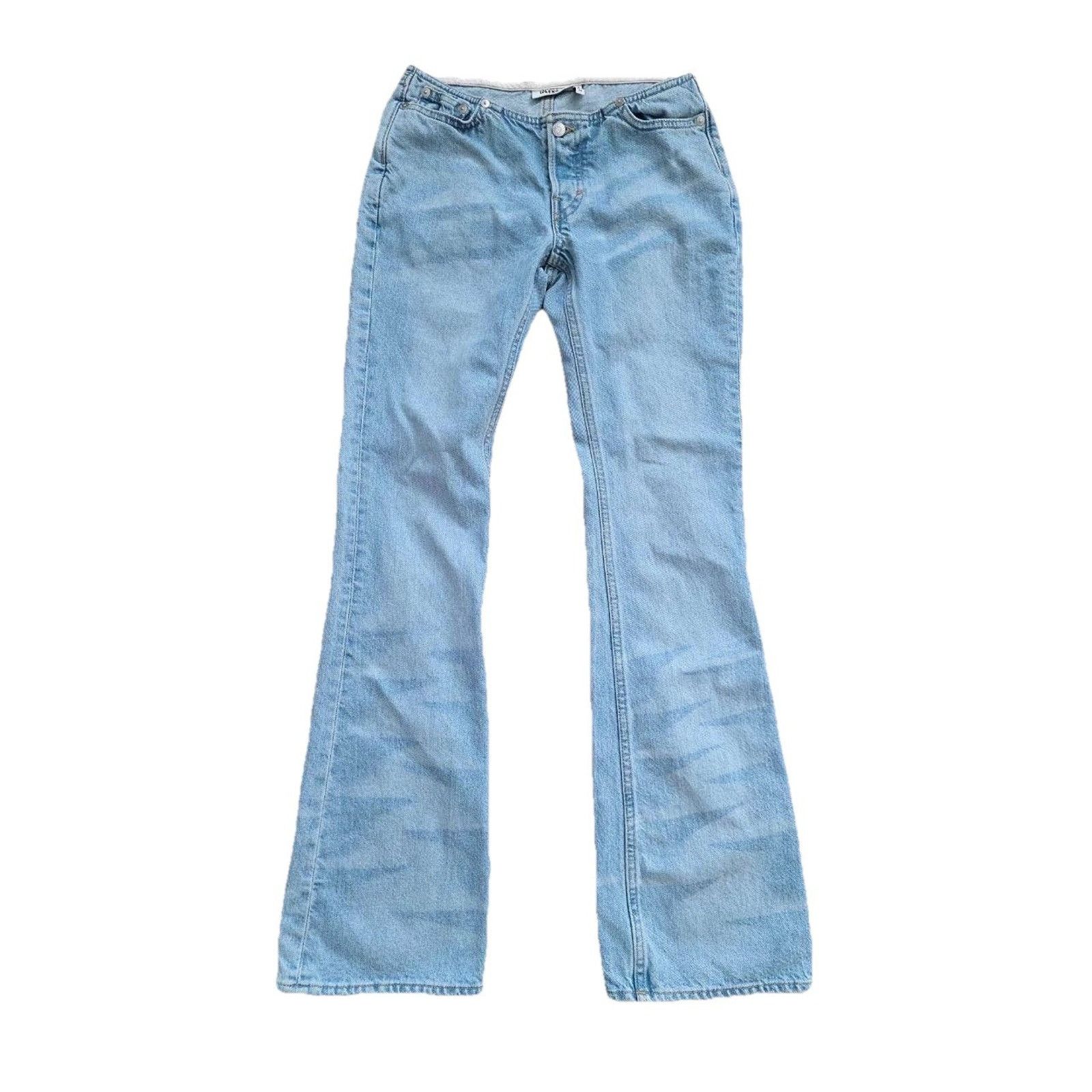 Weekday Weekday Ultra LowJeans Light Wash Sz 24 A001615 Size 24" / US 00 / IT 34 - 3 Thumbnail