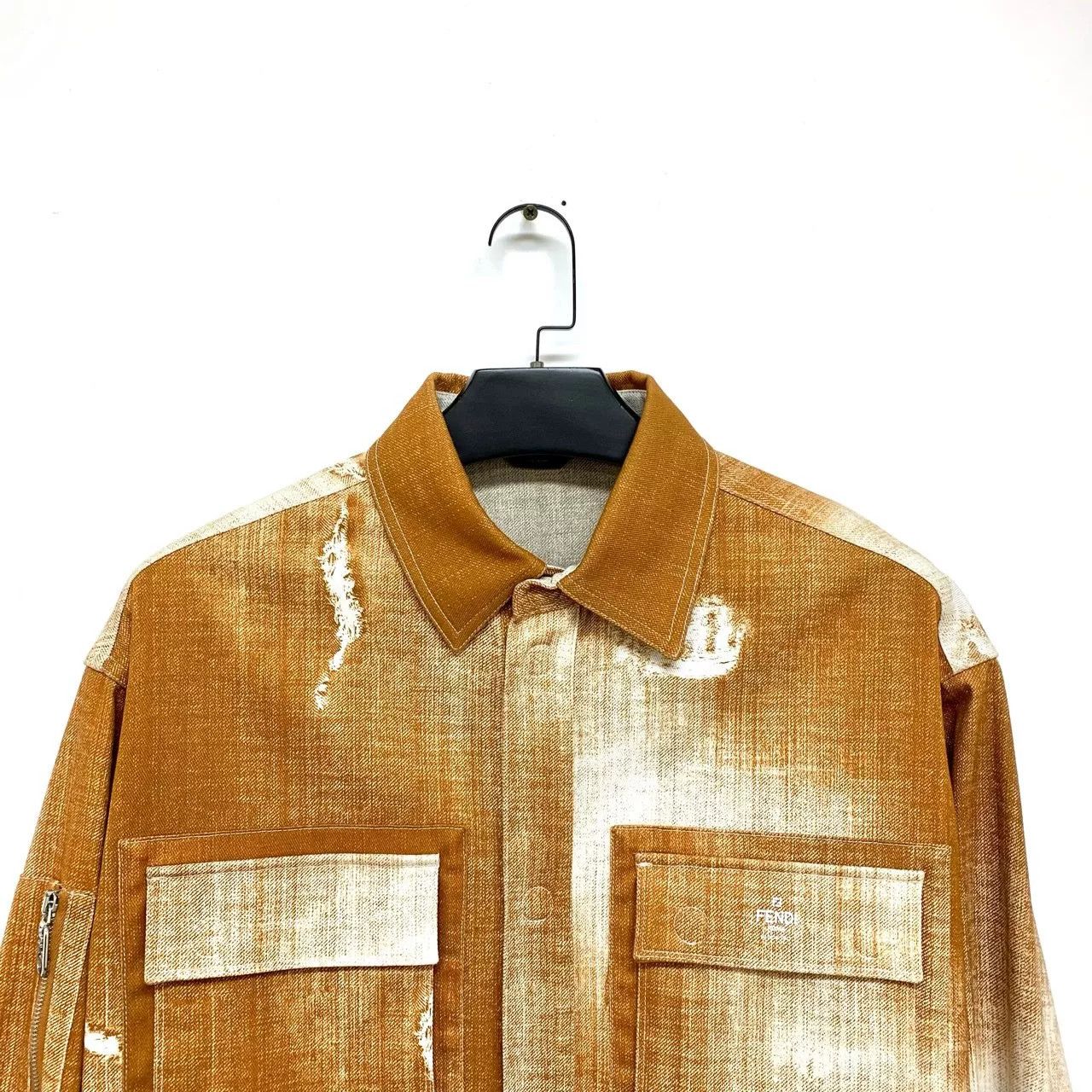 Fendi fendi denim jacket with unique finish Size US XXL / EU 58 / 5 - 5 Thumbnail
