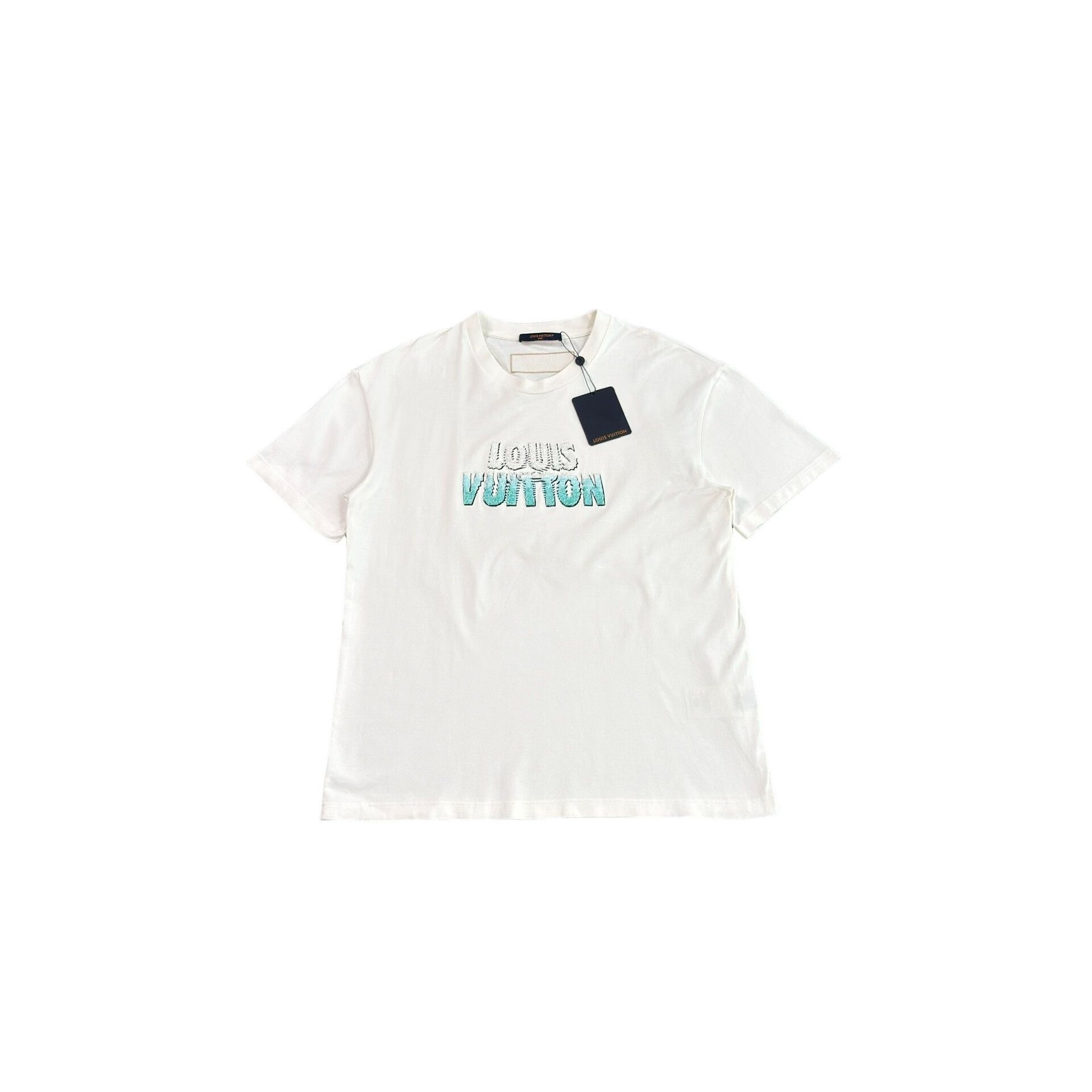 Louis Vuitton Louis Vuitton Beaded Slogan T-Shirt Size L Size US L / EU 52-54 / 3 - 1 Thumbnail