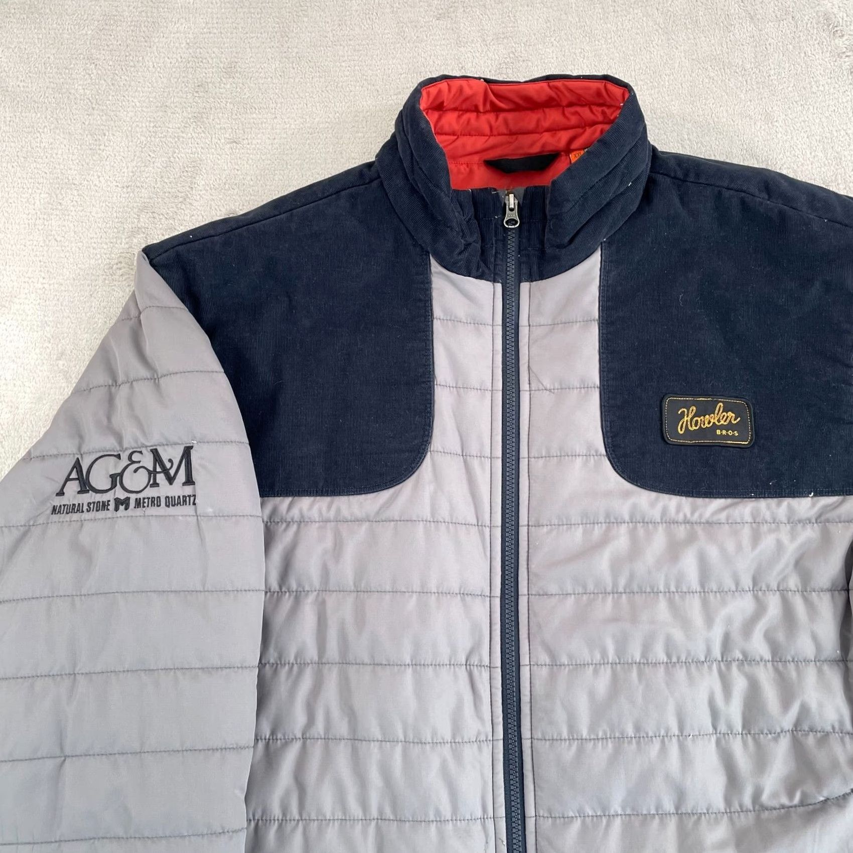 Howler Brothers Howler Brothers Merlin Puffer Jacket Men 2XL Grey Primaloft Insulated Logo Jacket Size US XXL / EU 58 / 5 - 3 Thumbnail