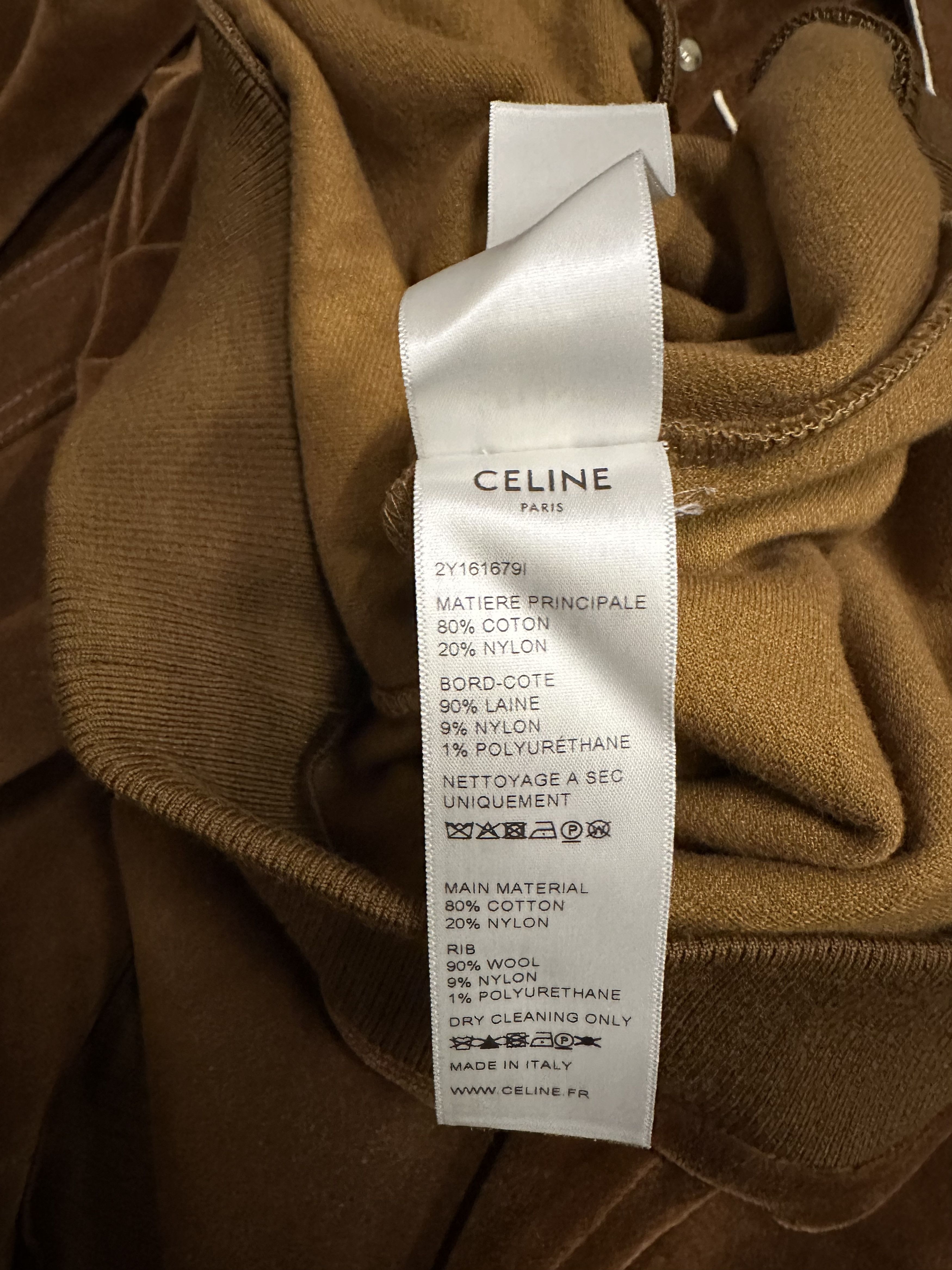 Celine Celine Velour Polo Size US S / EU 44-46 / 1 - 5 Thumbnail