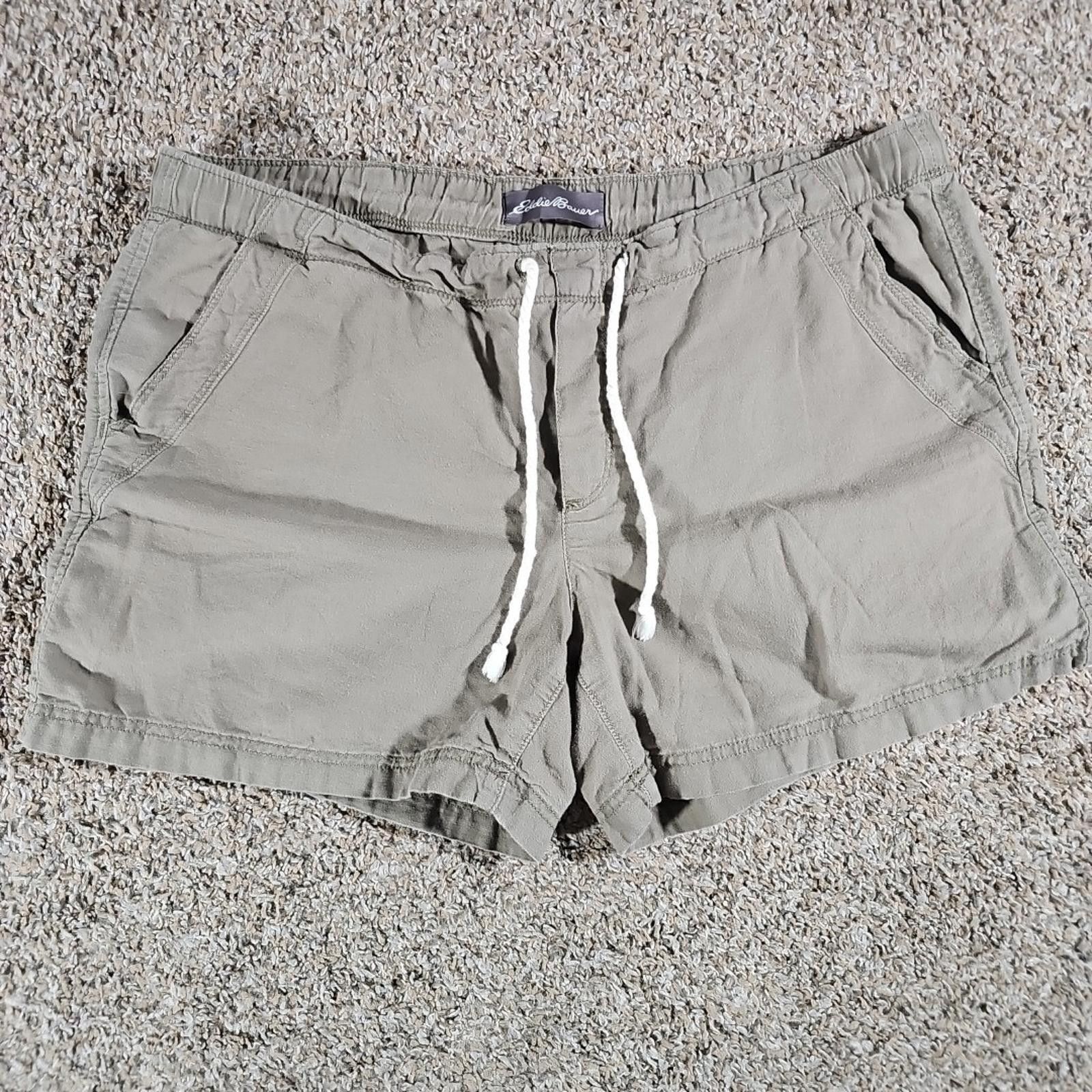 Eddie Bauer Eddie Bauer L Green Drawstring Shorts Size 36" / US 14 / IT 50 - 1 Thumbnail