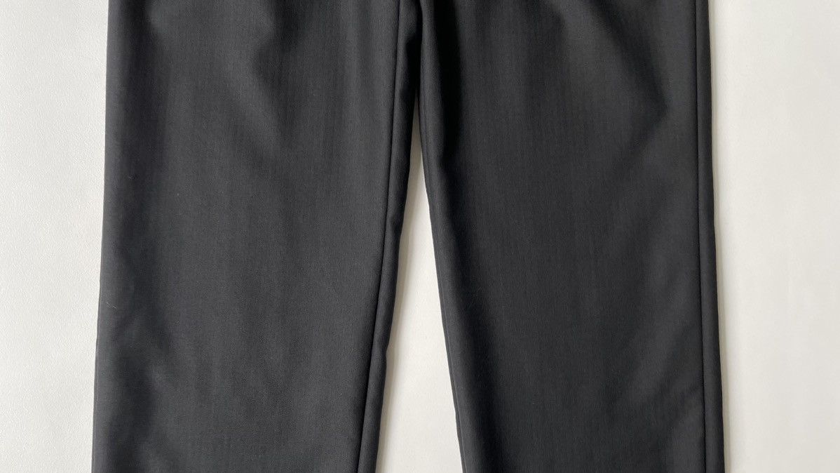 Comme des Garcons S/S 09 Black Chevron Pinstripe Wool Trousers Size US 34 / EU 50 - 9 Thumbnail