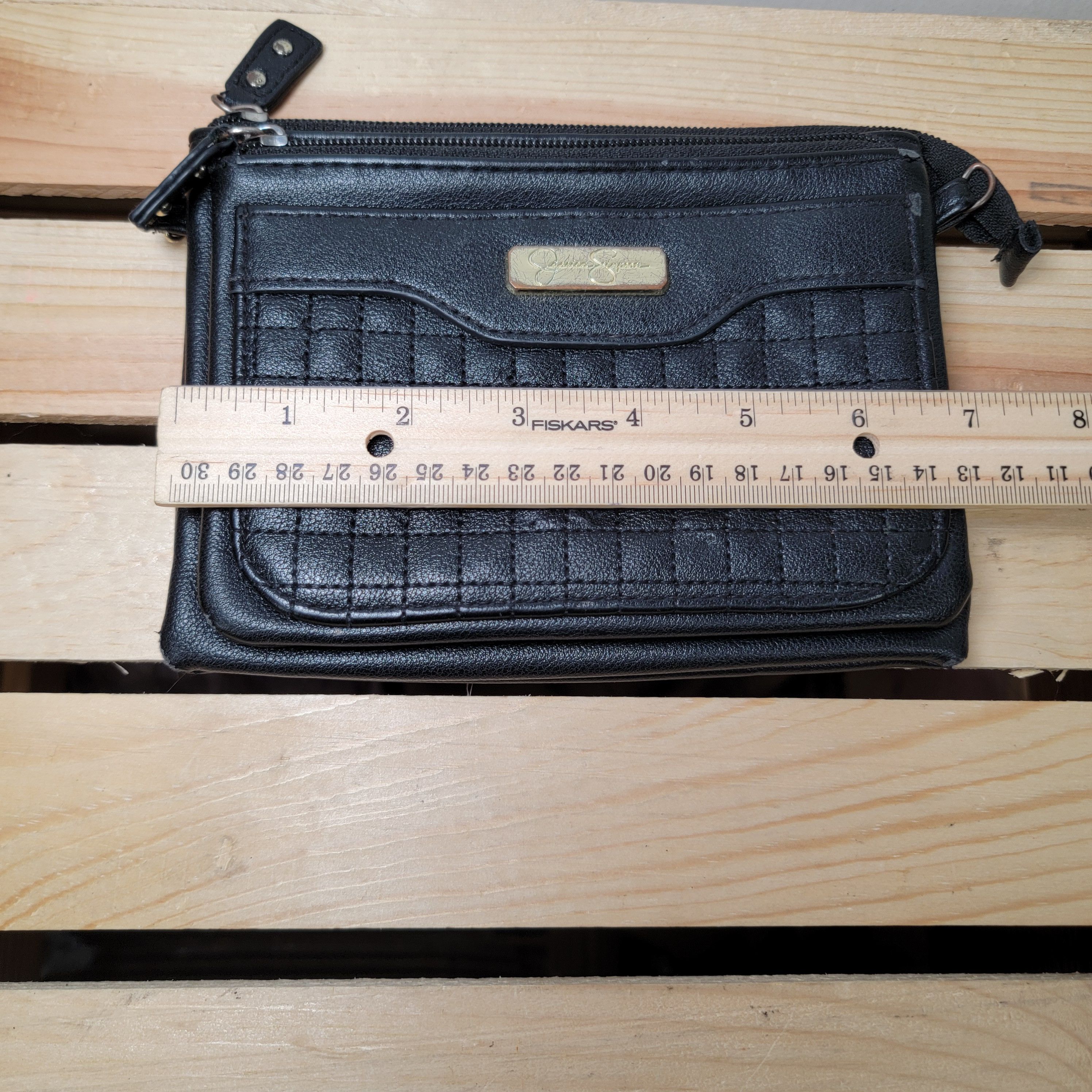 Jessica Simpson Jessica Simpson Black Mini Purse (No Straps) Size ONE SIZE - 8 Thumbnail
