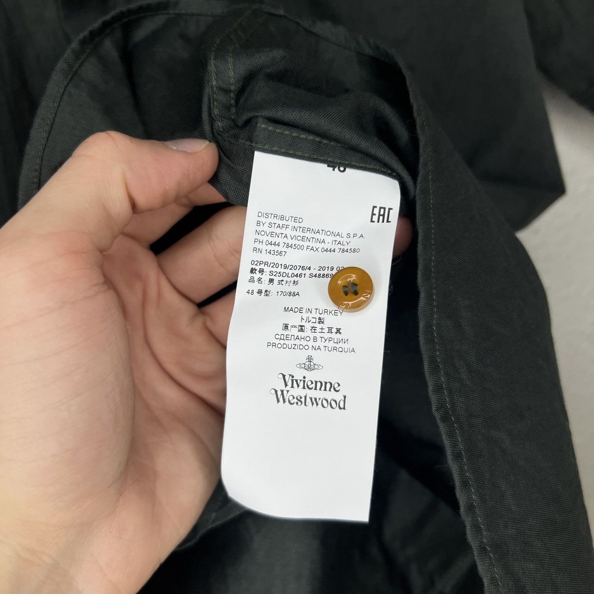 Vivienne Westwood Vivienne Westwood Short Sleeve Pocket Orb Logo Button Shirt Size US M / EU 48-50 / 2 - 6 Thumbnail