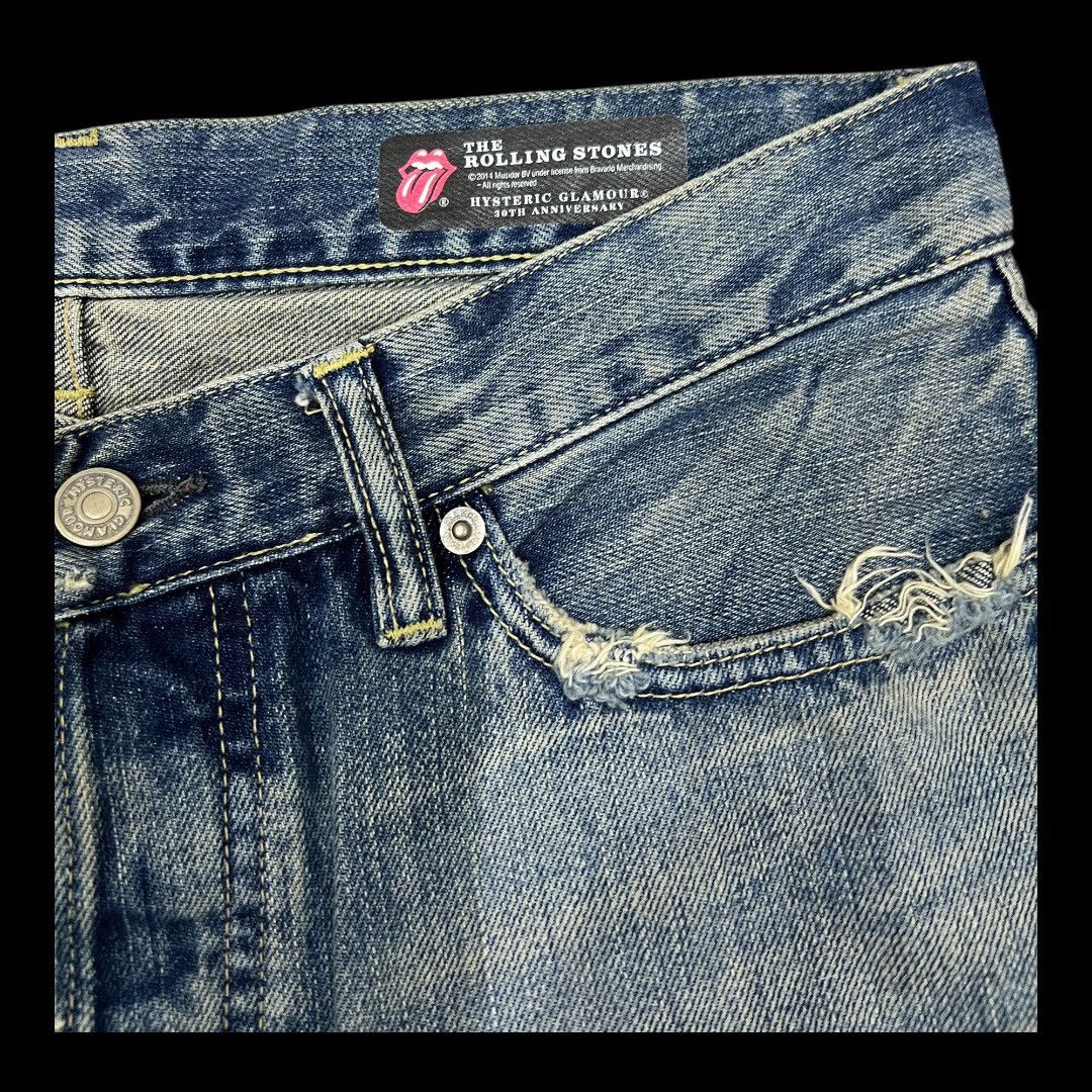 Hysteric Glamour × The Rolling Stones HYSTERIC GLAMOUR X THE ROLLING STONES DISTRESSED DENIM Size US 32 / EU 48 - 9 Thumbnail
