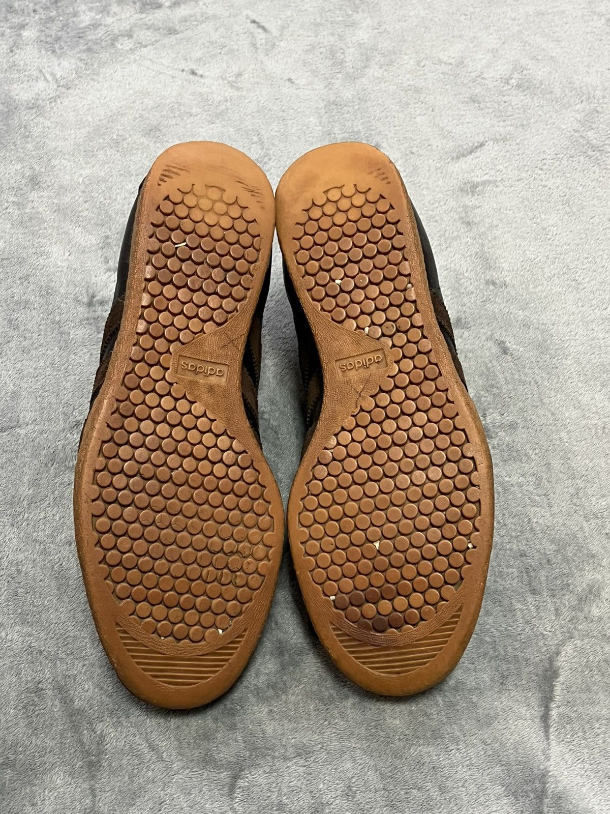 Adidas × Vintage Vintage Adidas Tobacco Leather Brown Low Top Sneakers Y2K Size US 8.5 / EU 41-42 - 7 Thumbnail