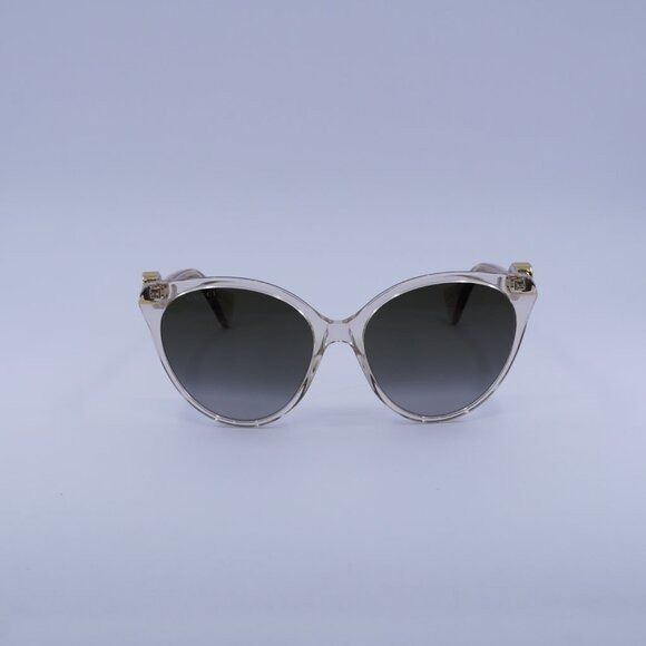 Gucci Gucci GG1011S 006 Sunglasses Transparent Pink Cat Eye Frame Size ONE SIZE - 2 Thumbnail