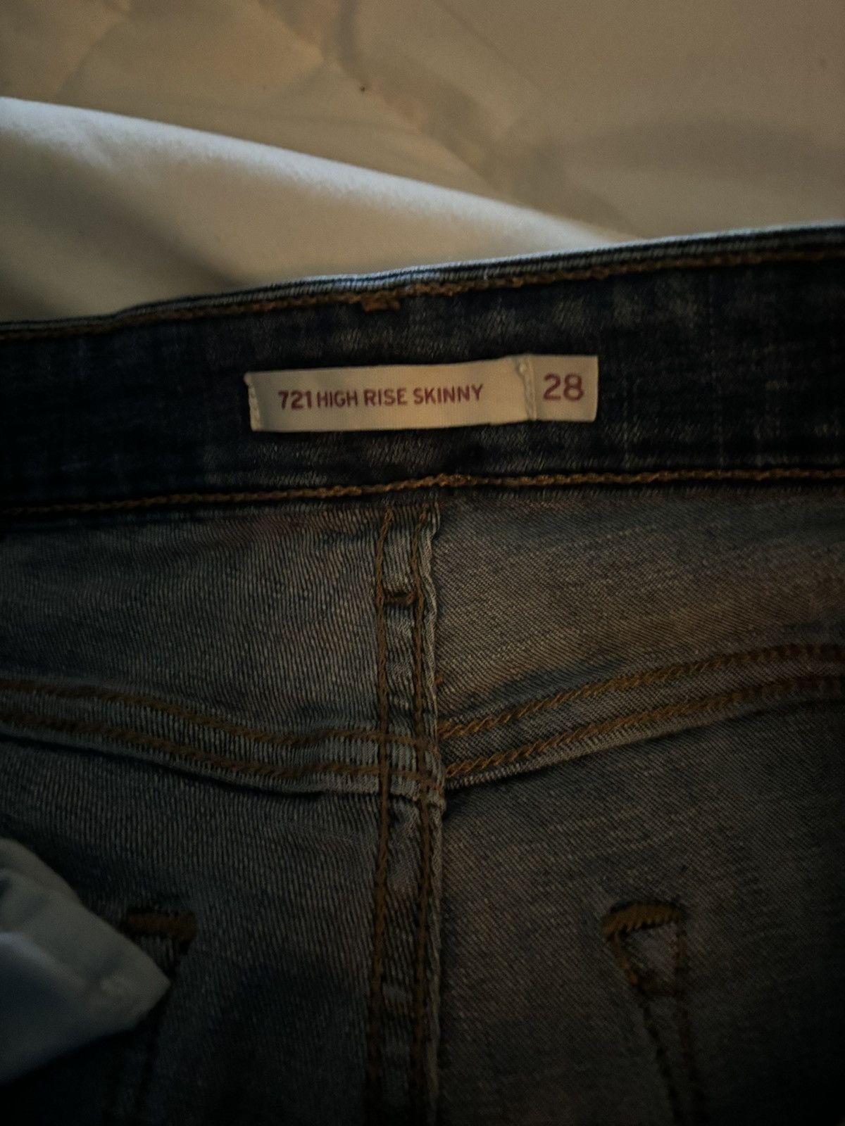 Levi's 721 Levi High Rise Skinny Jeans Size 28x28 Size 28" / US 6 / IT 42 - 2 Thumbnail