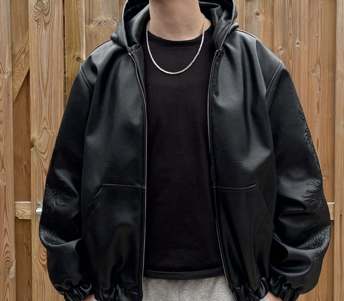 Other Onlycurse Black leather jacket Size US L / EU 52-54 / 3 - 5 Thumbnail