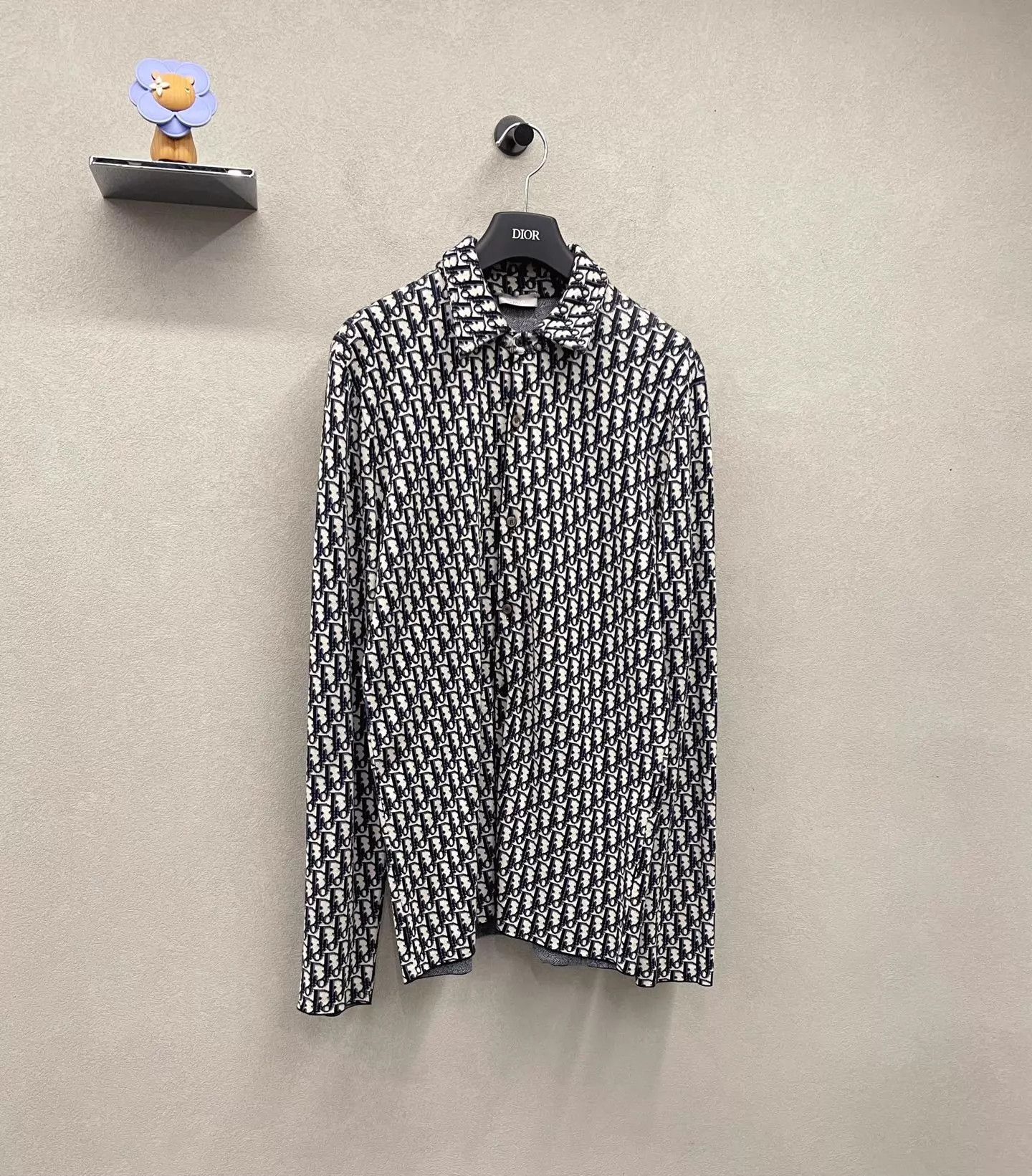 Dior DIOR All Over Logo Long-Sleeve Shirt S Size US S / EU 44-46 / 1 - 3 Thumbnail