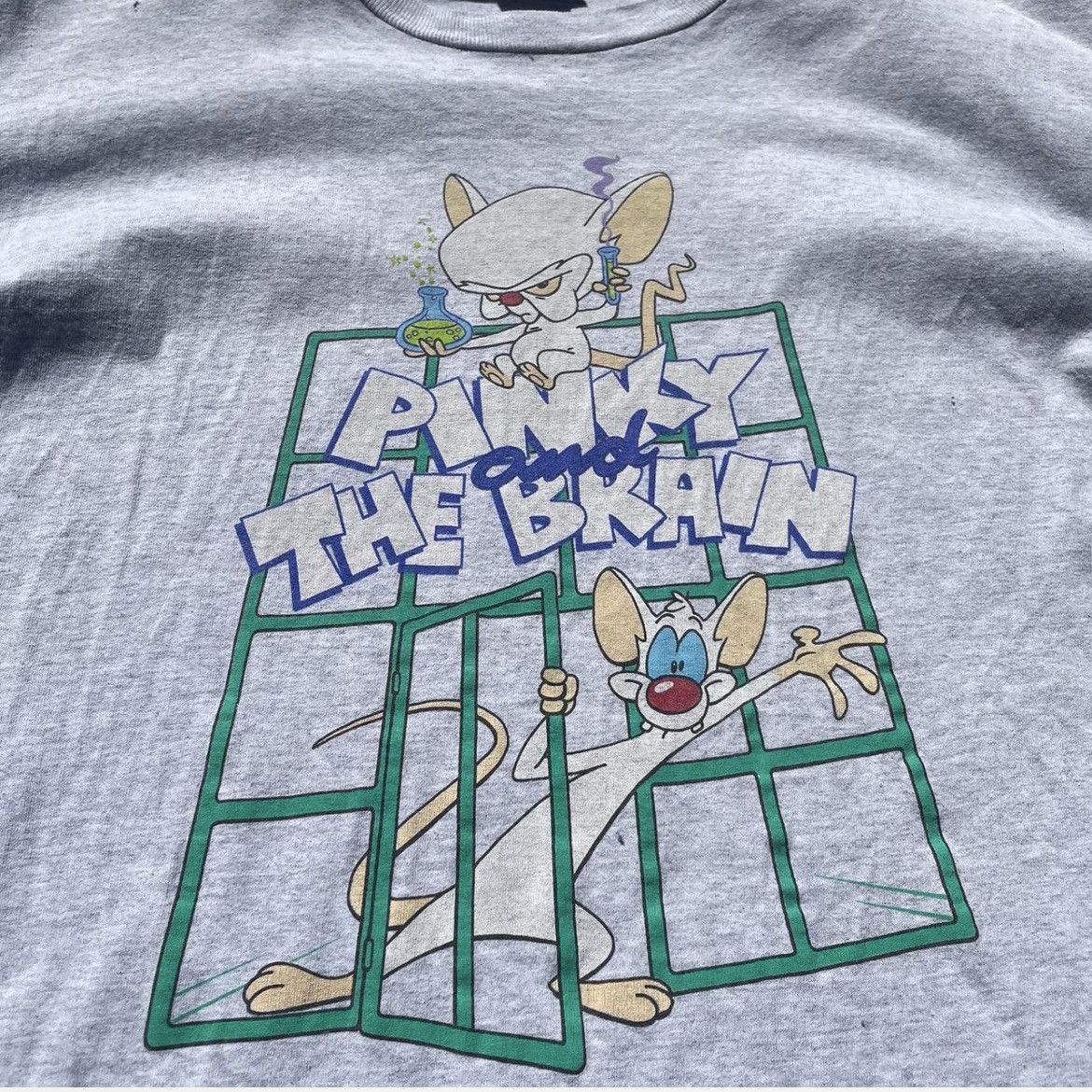 Vintage Warner Bros Pinky and The Brain Size US XL / EU 56 / 4 - 1 Thumbnail