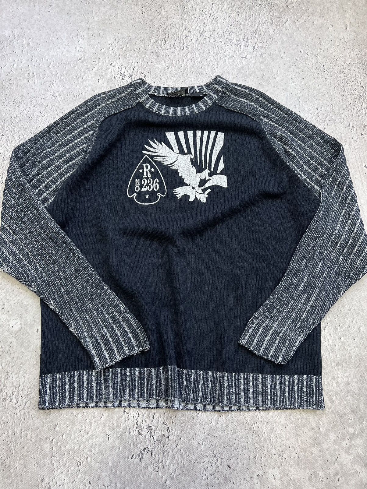 Diesel × Japanese Brand VINTAGE DIESEL Y2K RIPPED DISTRESSED PUNK SWEATER Size US M / EU 48-50 / 2 - 2 Thumbnail