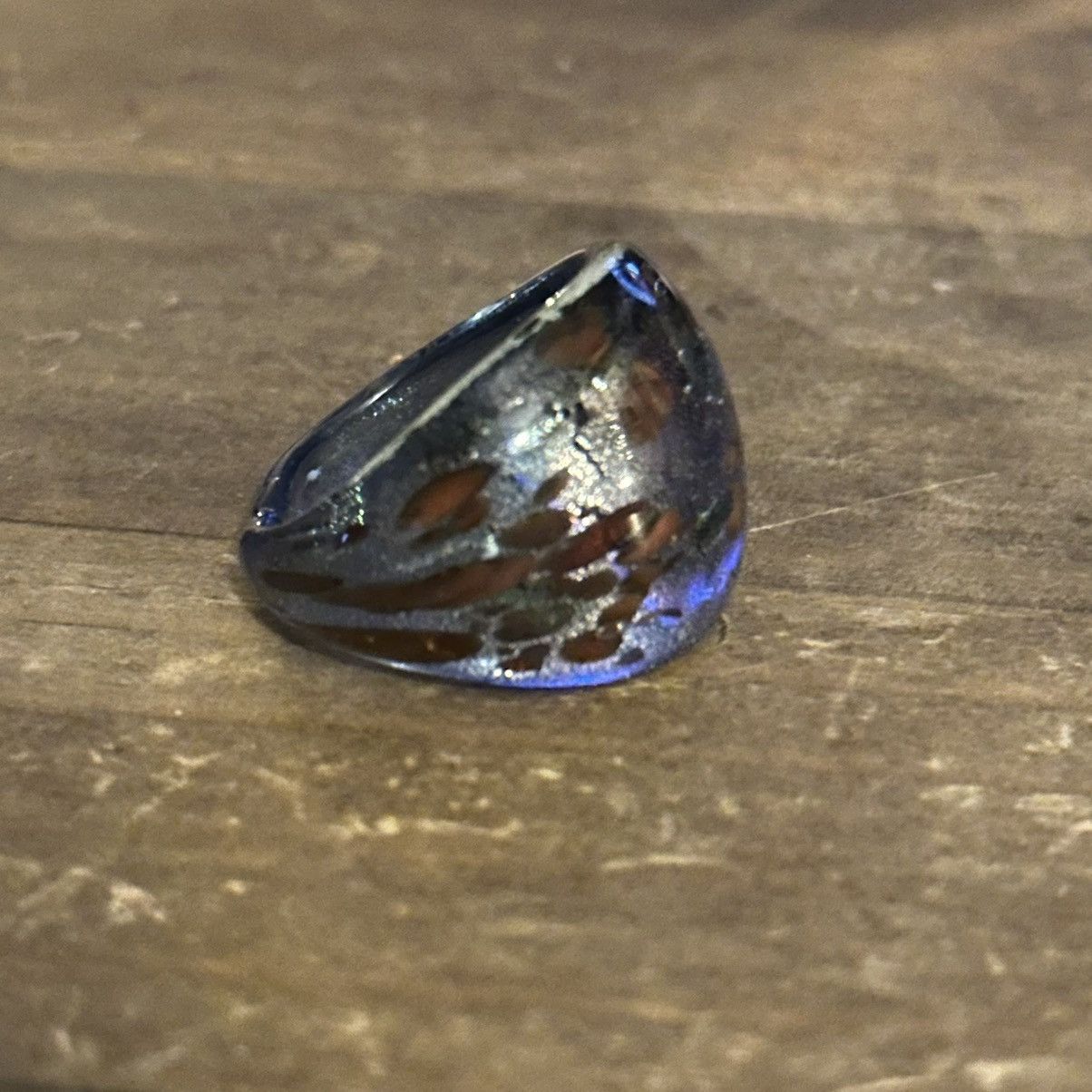 Vintage Vintage Murano glass dome ring Size ONE SIZE - 5 Thumbnail