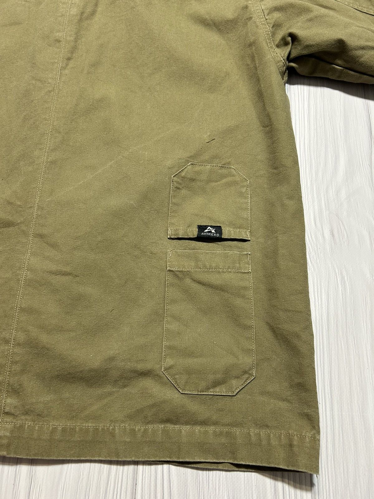 Avirex Vintage Military Avirex USA Army Patch Button Up Jacket Size US M / EU 48-50 / 2 - 20 Thumbnail