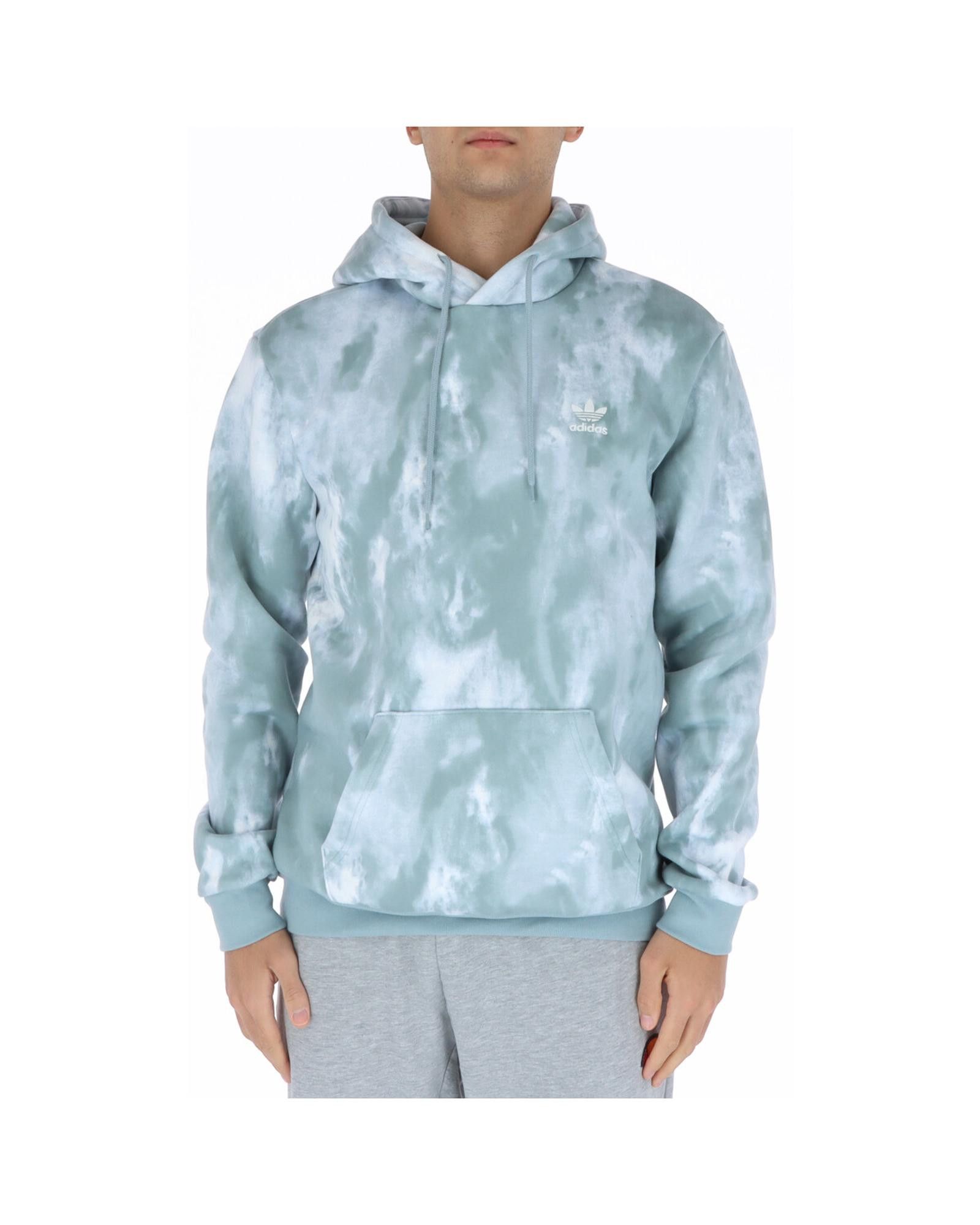 image of Adidas Coloured Pattern Hooded Sweatshirt in Grey, Men's (Size XL)