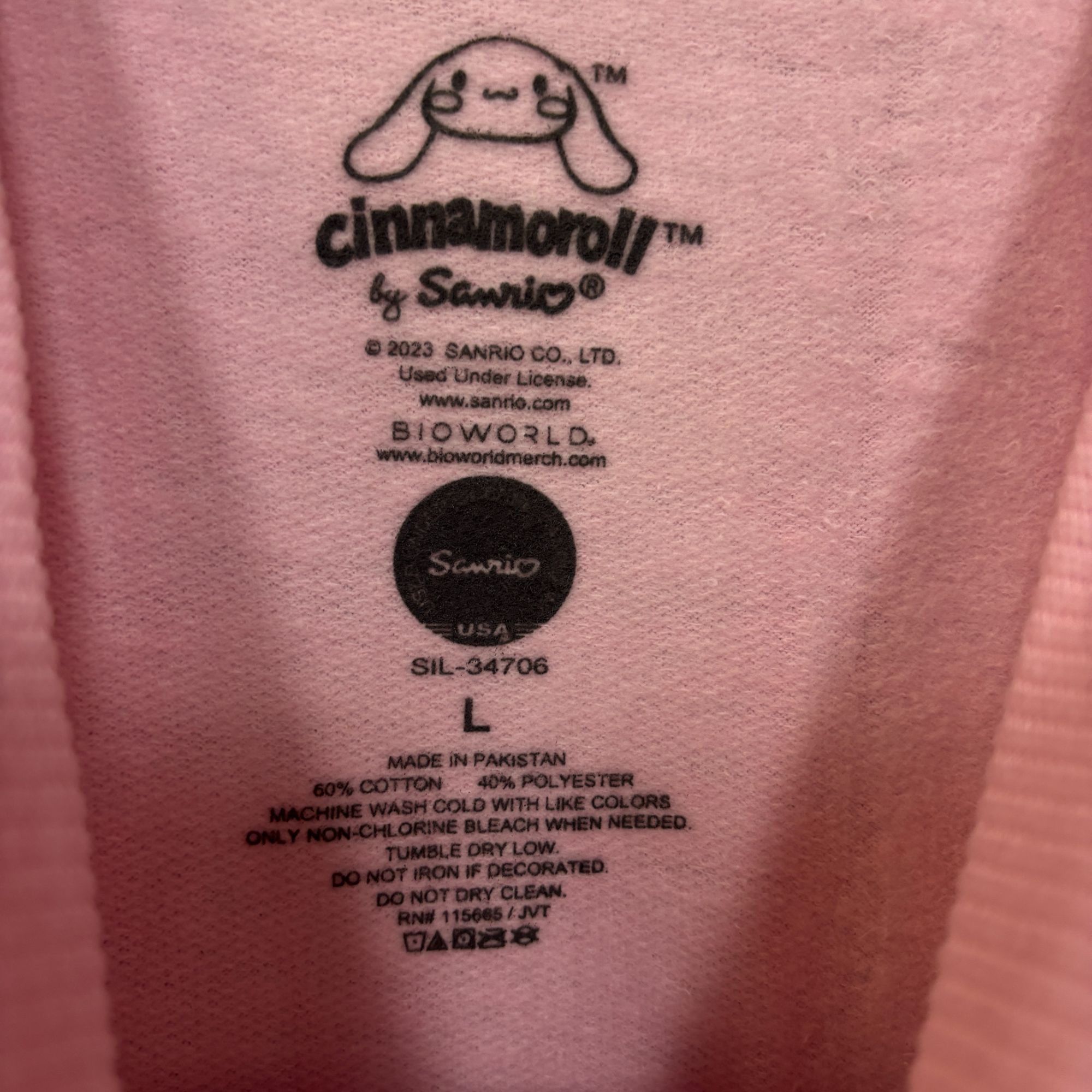Other Cinamarol Sanrio Kawaii Anime Cartoon Crewneck Sweater L Size US L / EU 52-54 / 3 - 4 Thumbnail