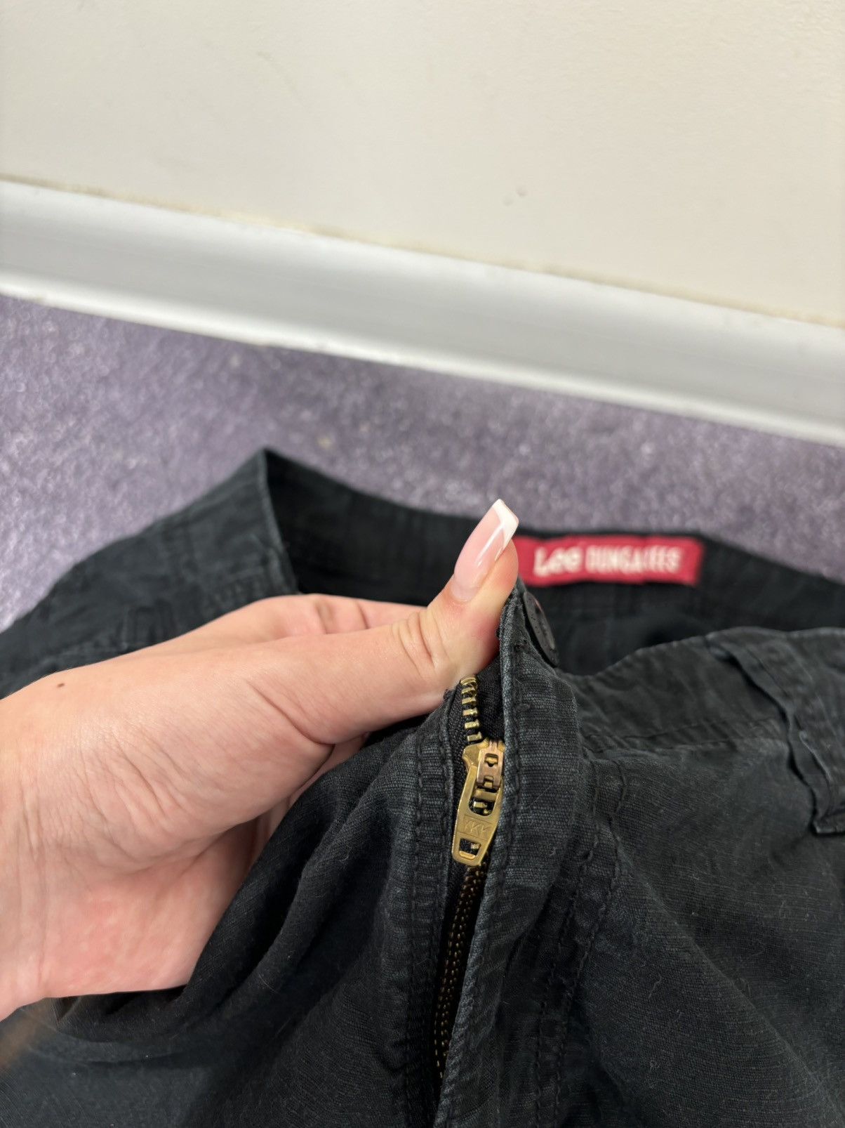 Lee Vintage Lee Dungarees Y2K Military Hype Black Cargo Shorts Size US 34 / EU 50 - 10 Thumbnail