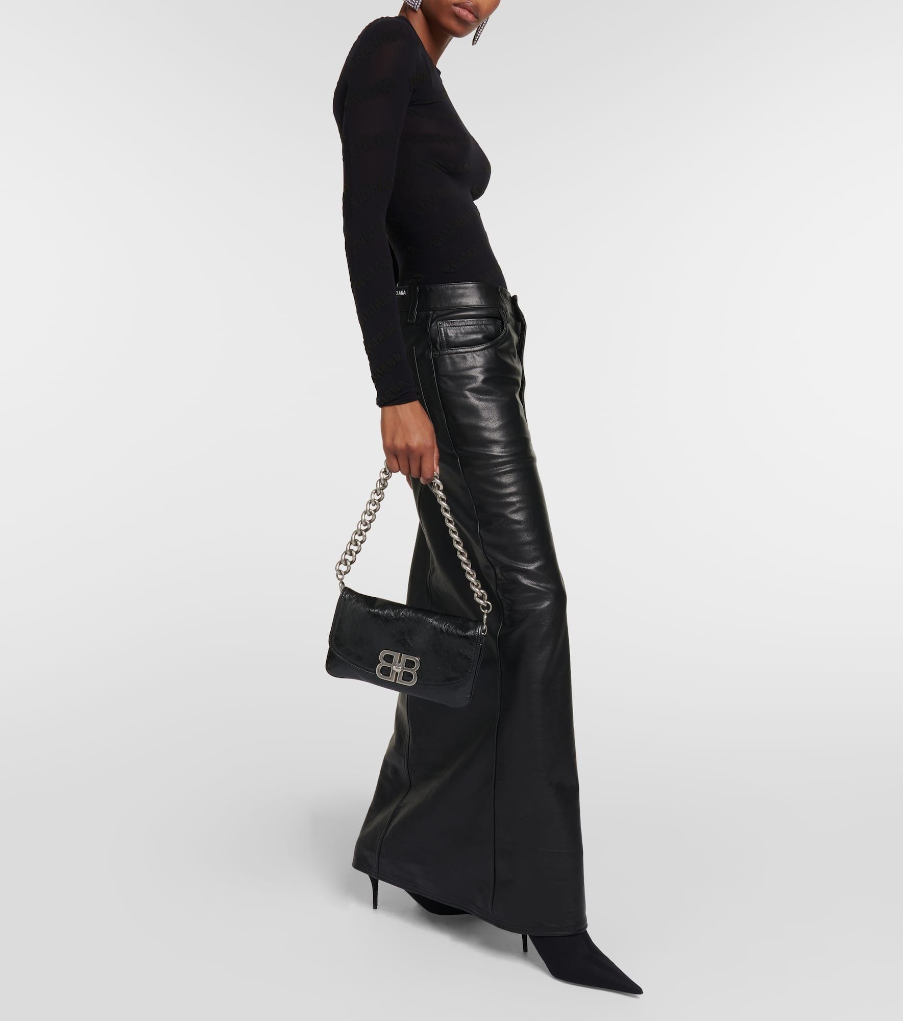 Balenciaga o1srvl11e1025 Size: OS / BB Soft Flap Bag Small in Black Size ONE SIZE - 5 Thumbnail