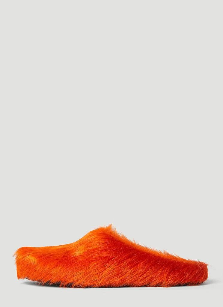 Marni o1f1d3z1225 Long Haircalfskin Fussbett Sabot Mules in Orange Size US 10 / EU 43 - 4 Thumbnail