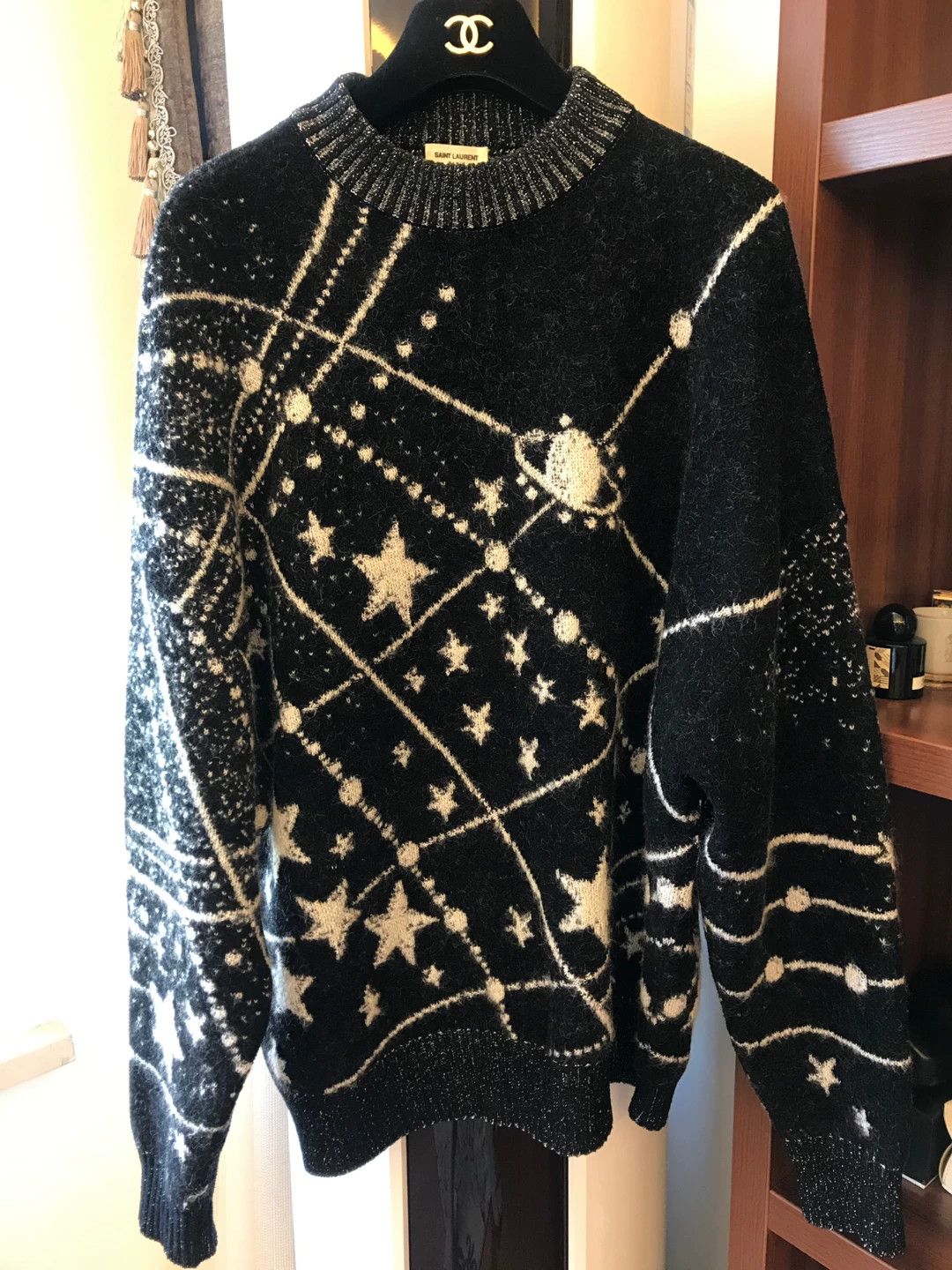 Saint Laurent Paris Saint Laurent Star Pattern Women's Sweater Size S / US 4 / IT 40 - 1 Thumbnail