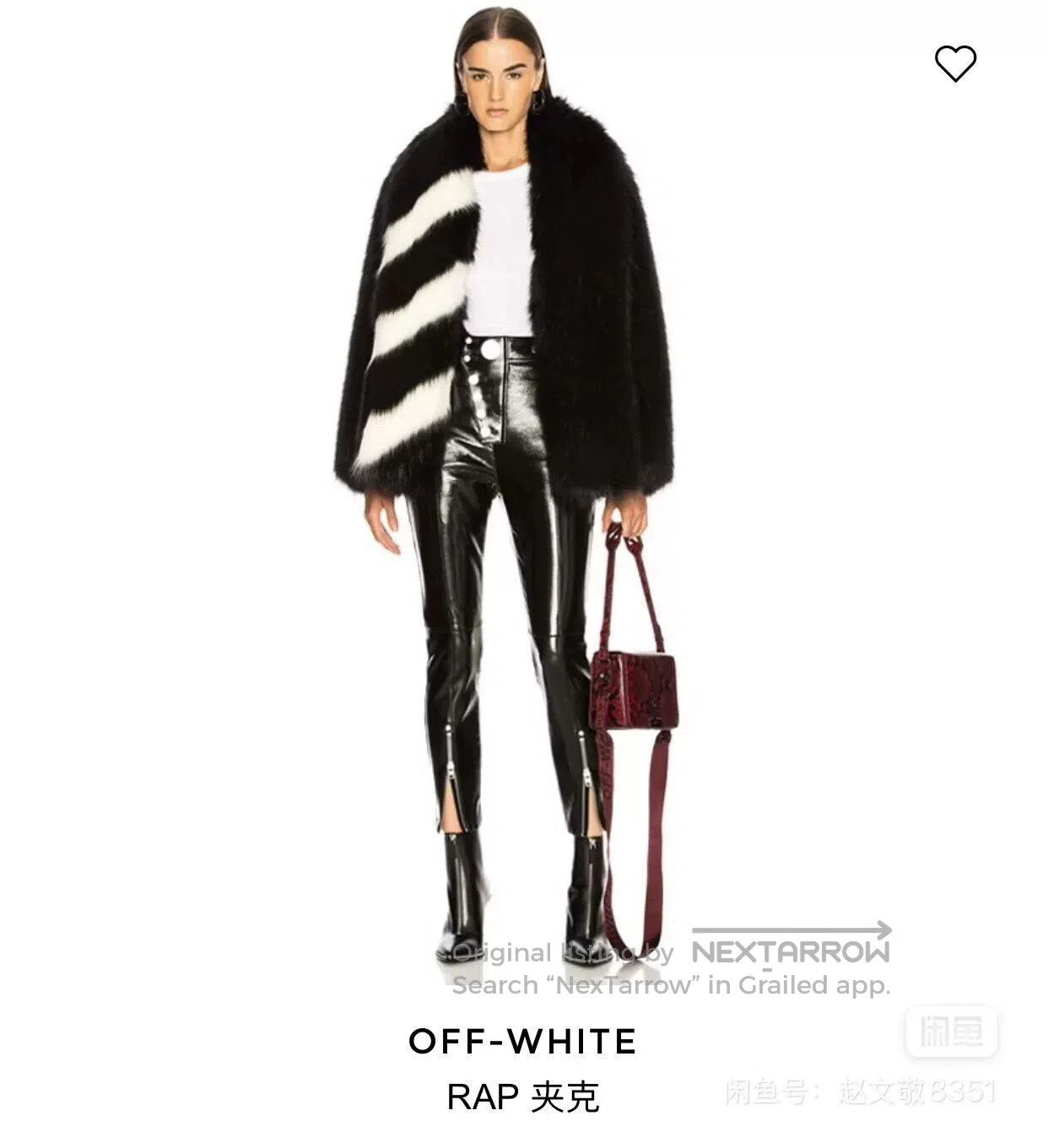 Off-White OFF WHITE Runway Faux Fur Coat. Size S / US 4 / IT 40 - 7 Thumbnail