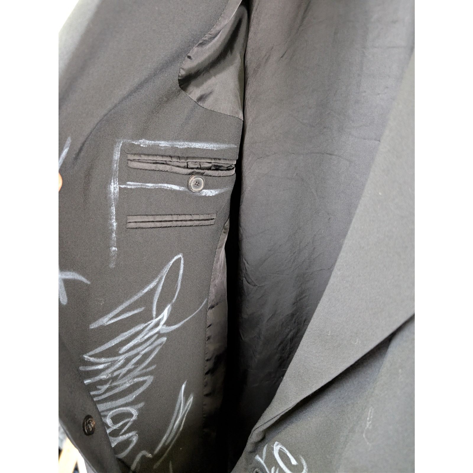 Balenciaga o1rshd1 Fluid Wool Barathea Skater Tailored Jacket in Black Size US M / EU 48-50 / 2 - 10 Thumbnail