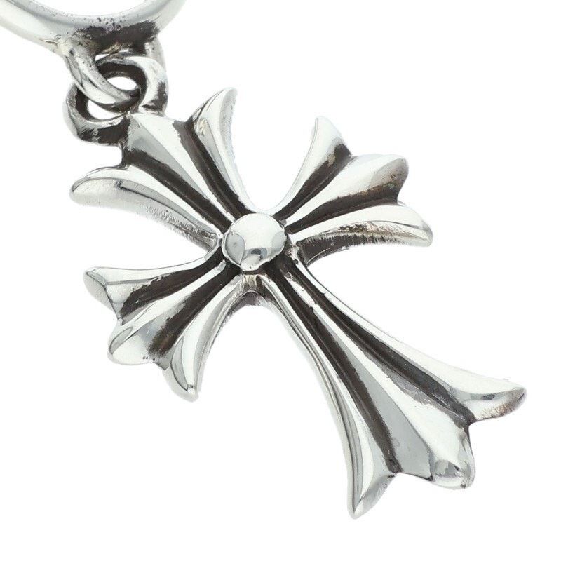 Chrome Hearts Chrome Hearts Tiny CH Cross Hoop Earring Silver Size ONE SIZE - 5 Thumbnail