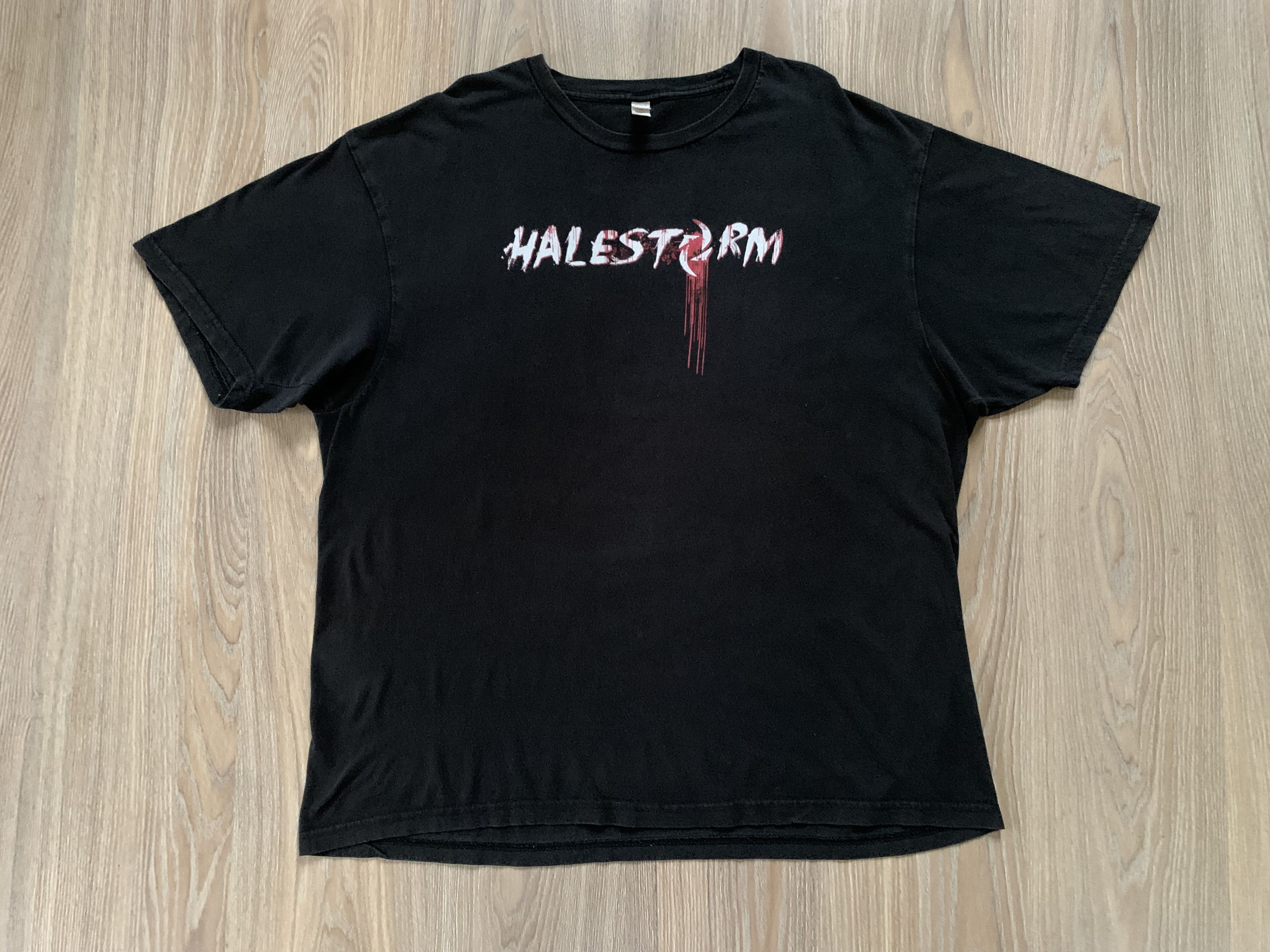Band Tees × Tultex Halestorm Eye Of The Storm Vintage T Shirt Size US XXL / EU 58 / 5 - 2 Thumbnail