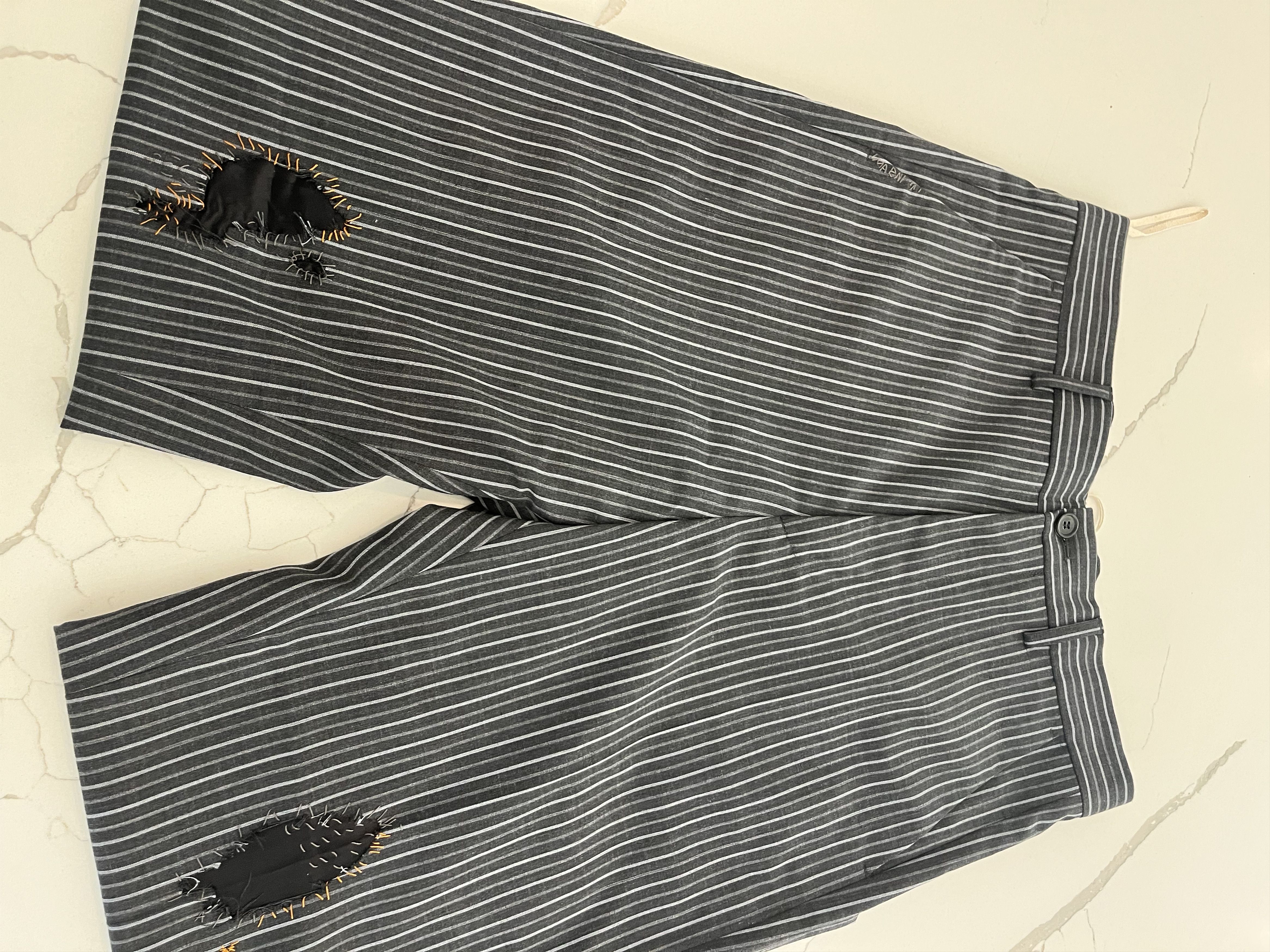 Marni BNWT MARNI Pin Striped Wool Blend Grey Pants Size 46 US 30 Size US 30 / EU 46 - 3 Thumbnail