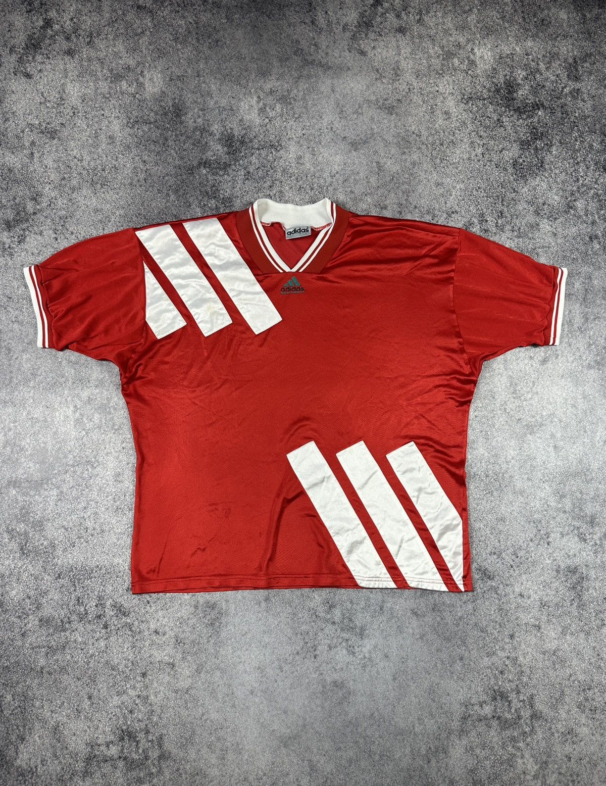 Adidas Vintage Adidas Equipment Logo Soccer Jersey Blokecore Rare Size US XL / EU 56 / 4 - 1 Thumbnail