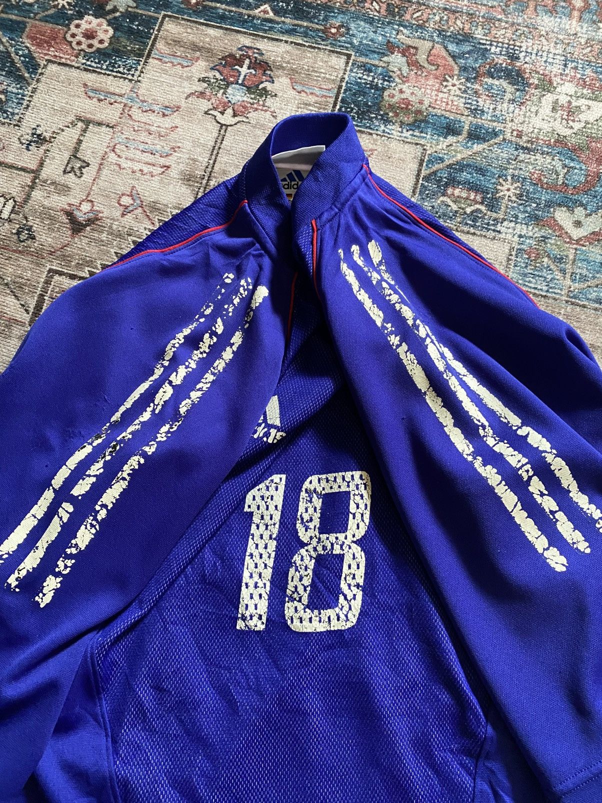 Vintage Adidas Japan home 2002-04 Jersey Size US XL / EU 56 / 4 - 3 Thumbnail