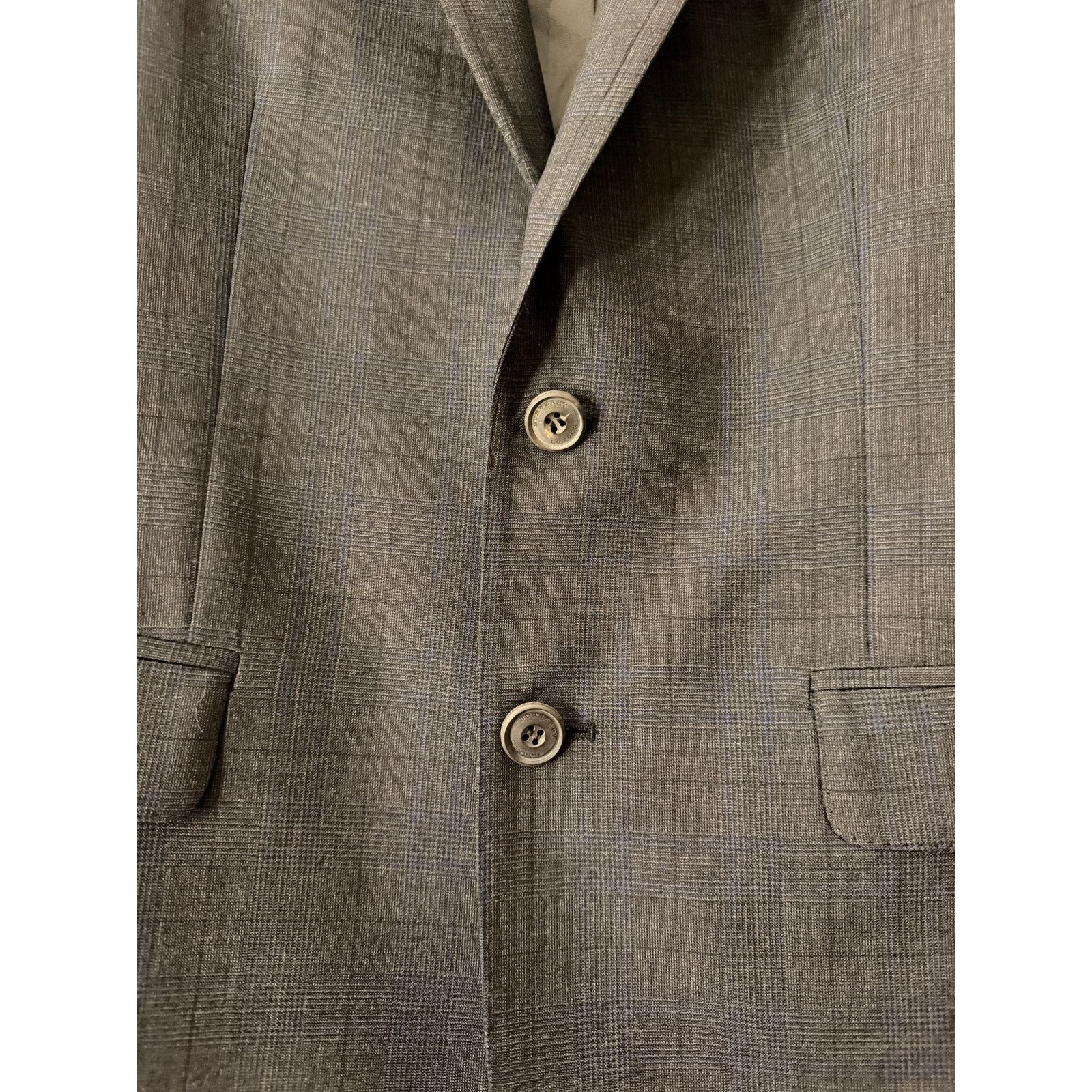 Burberry Burberry Men's Wool Charcoal Gray Full Suit Size 50R - 11 Thumbnail