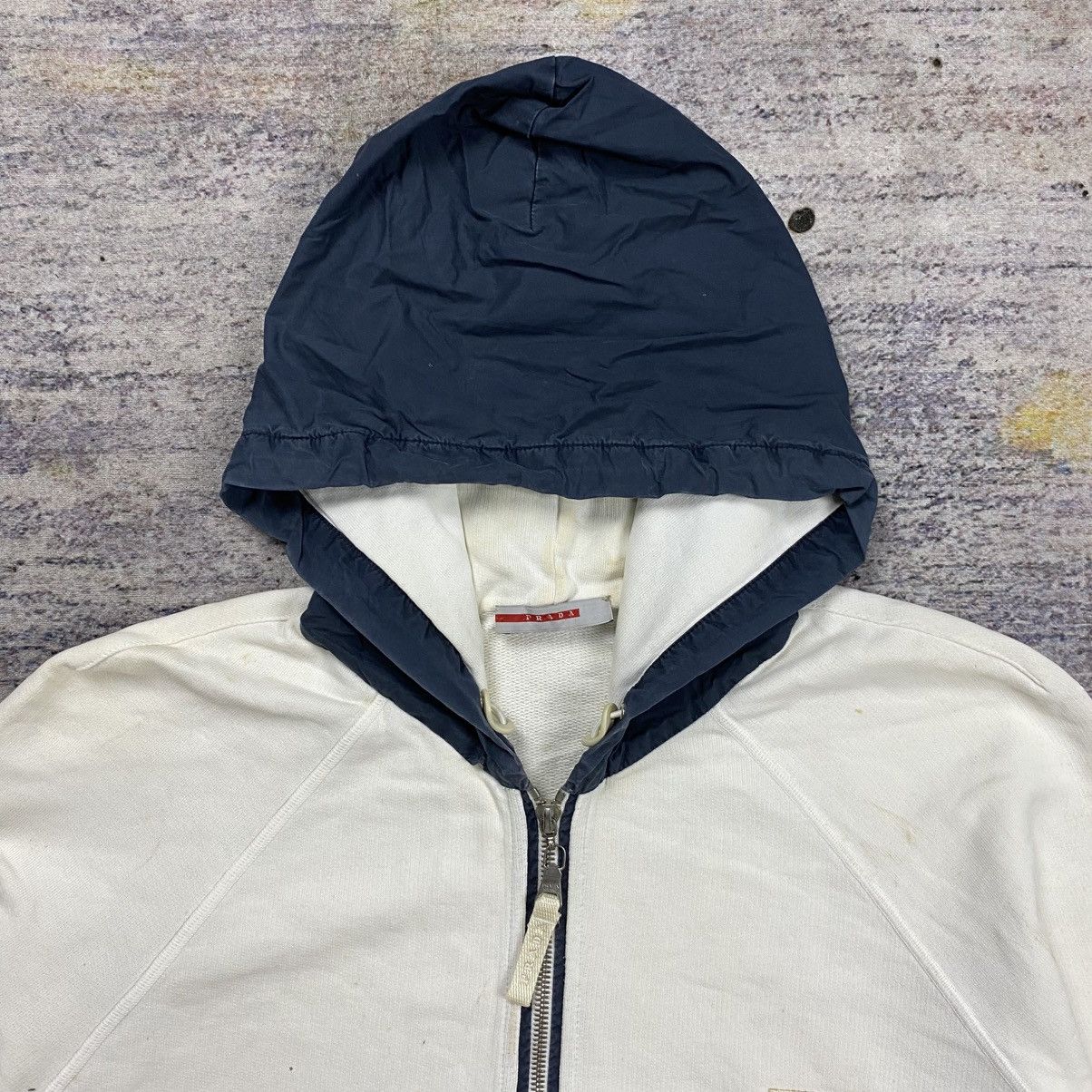 Prada Prada double zip hoodie white Size US L / EU 52-54 / 3 - 3 Thumbnail