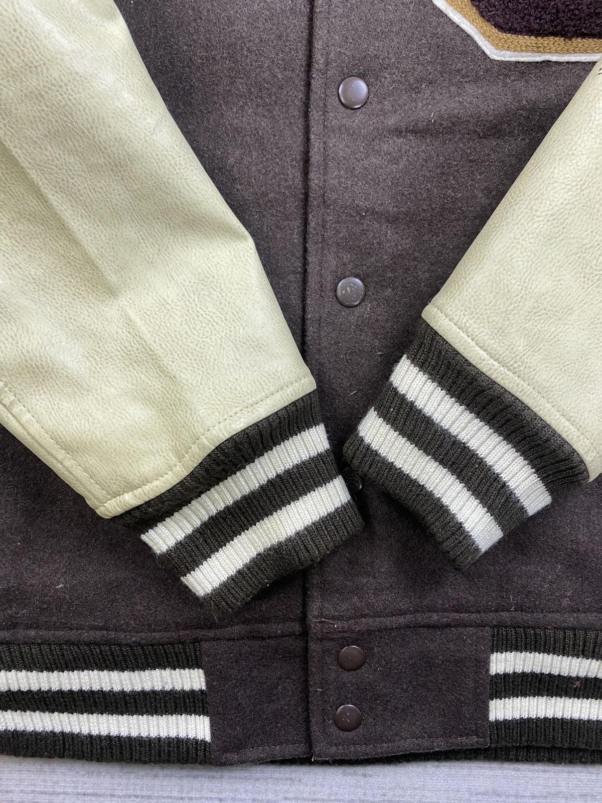 Japanese Brand × Vintage Vtg Oilcake Forest Braves Big Logo Embroidery Varsity Jacket Size US M / EU 48-50 / 2 - 10 Thumbnail