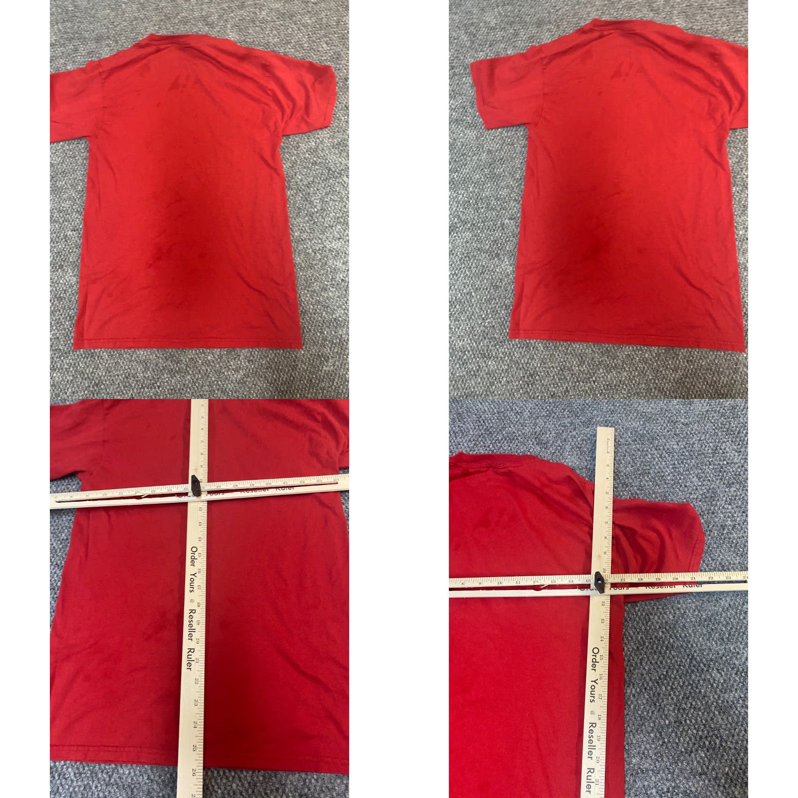 Jerzees Jerzees Little League Mens T-Shirt S Crew Neck Short Sleeve Red Cotton Size US S / EU 44-46 / 1 - 8 Thumbnail