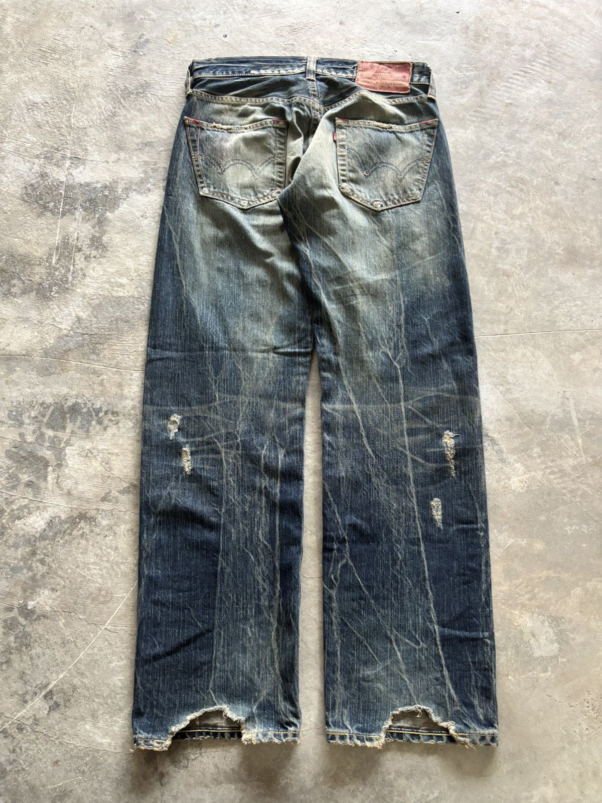 Edwin edwin distressed japanese denim studded skull punk sashiko Size US 28 / EU 44 - 15 Thumbnail
