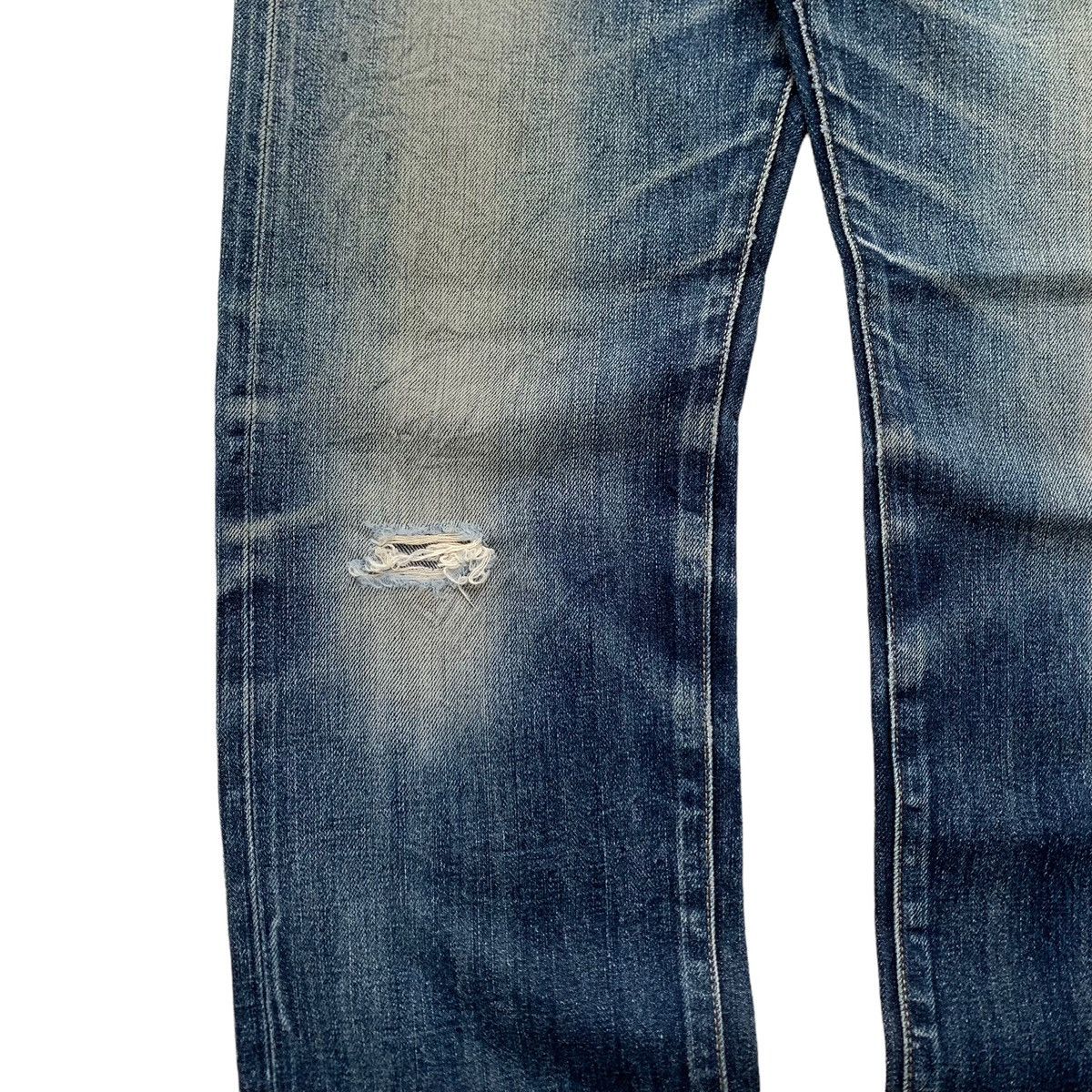 Vintage Rare Japanese Brand Uniqlo Selvedge MudWash Distressed Jeans Size US 30 / EU 46 - 3 Thumbnail