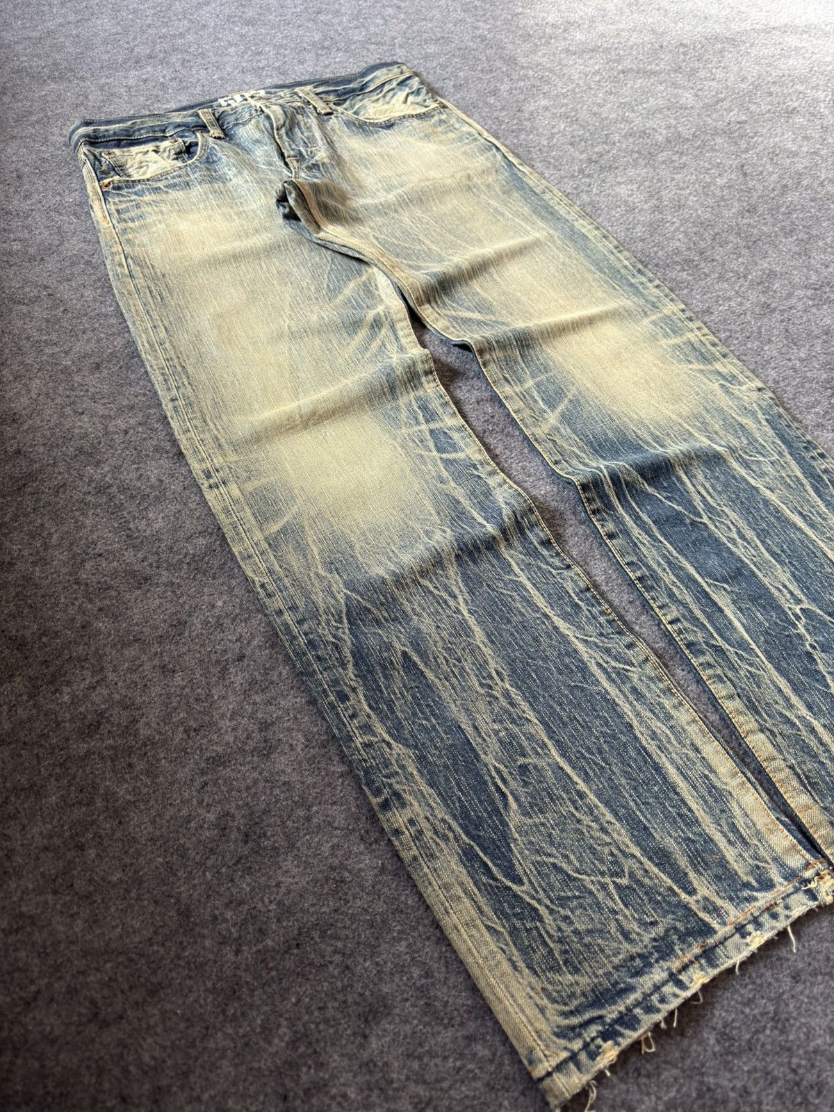 Edwin Vintage EDWIN 503 Faded Mud Wash Loose Jeans Size US 32 / EU 48 - 25 Thumbnail