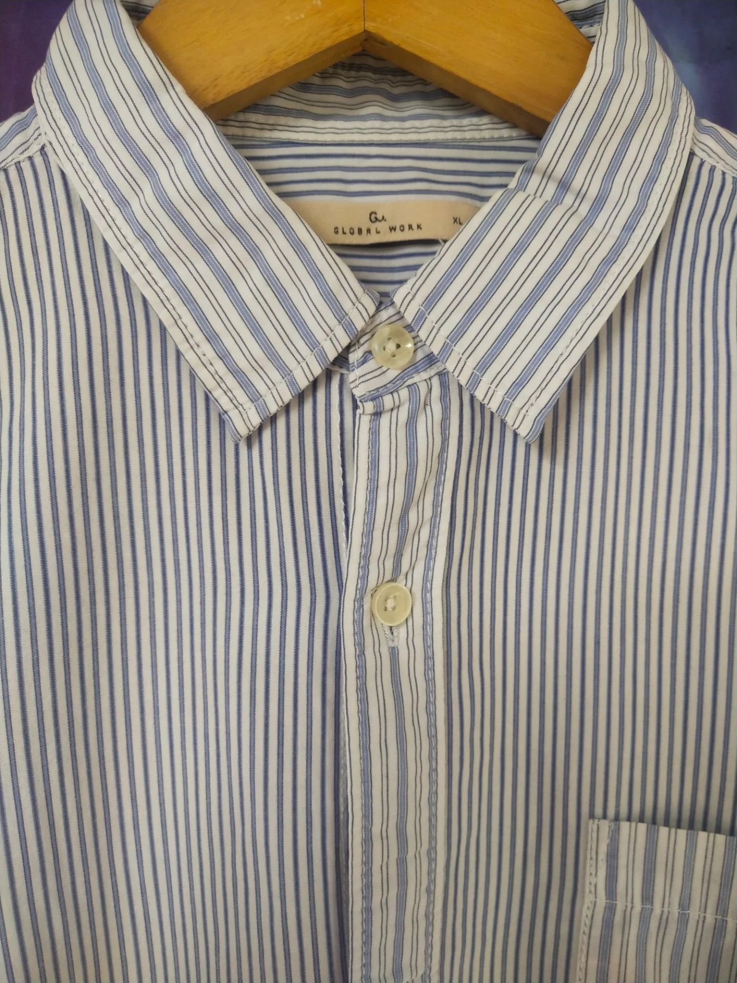 Global Work Global Work Striped Casual Shirt Size US L / EU 52-54 / 3 - 2 Thumbnail