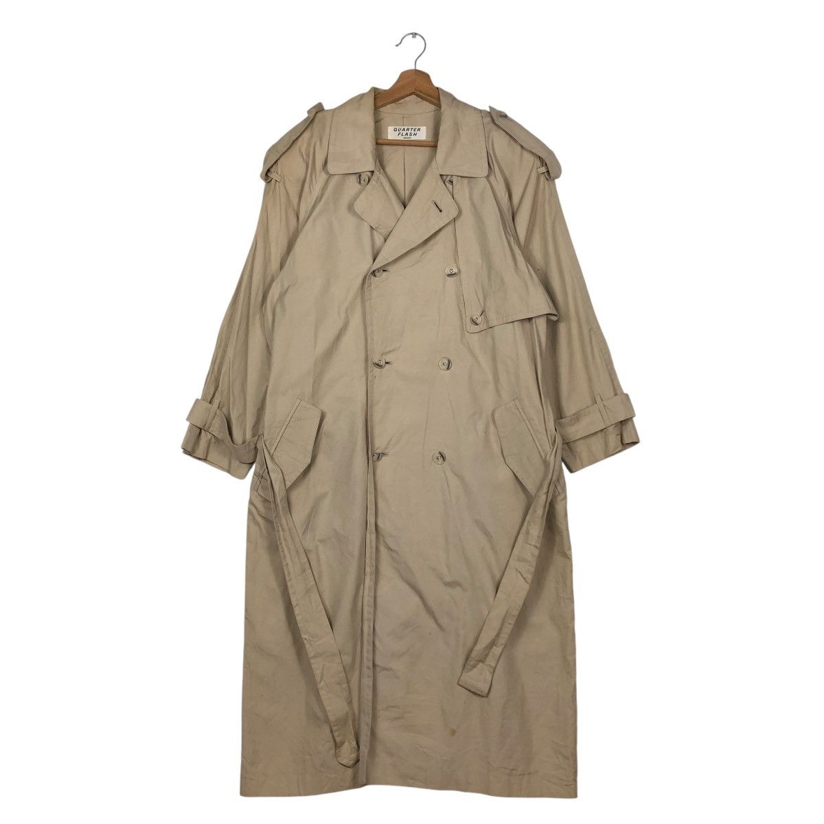 Japanese Brand 🔥VINTAGE TRENCH COATS DOUBLE BREAST QUARTER FLASH 4042331 Size US M / EU 48-50 / 2 - 3 Thumbnail