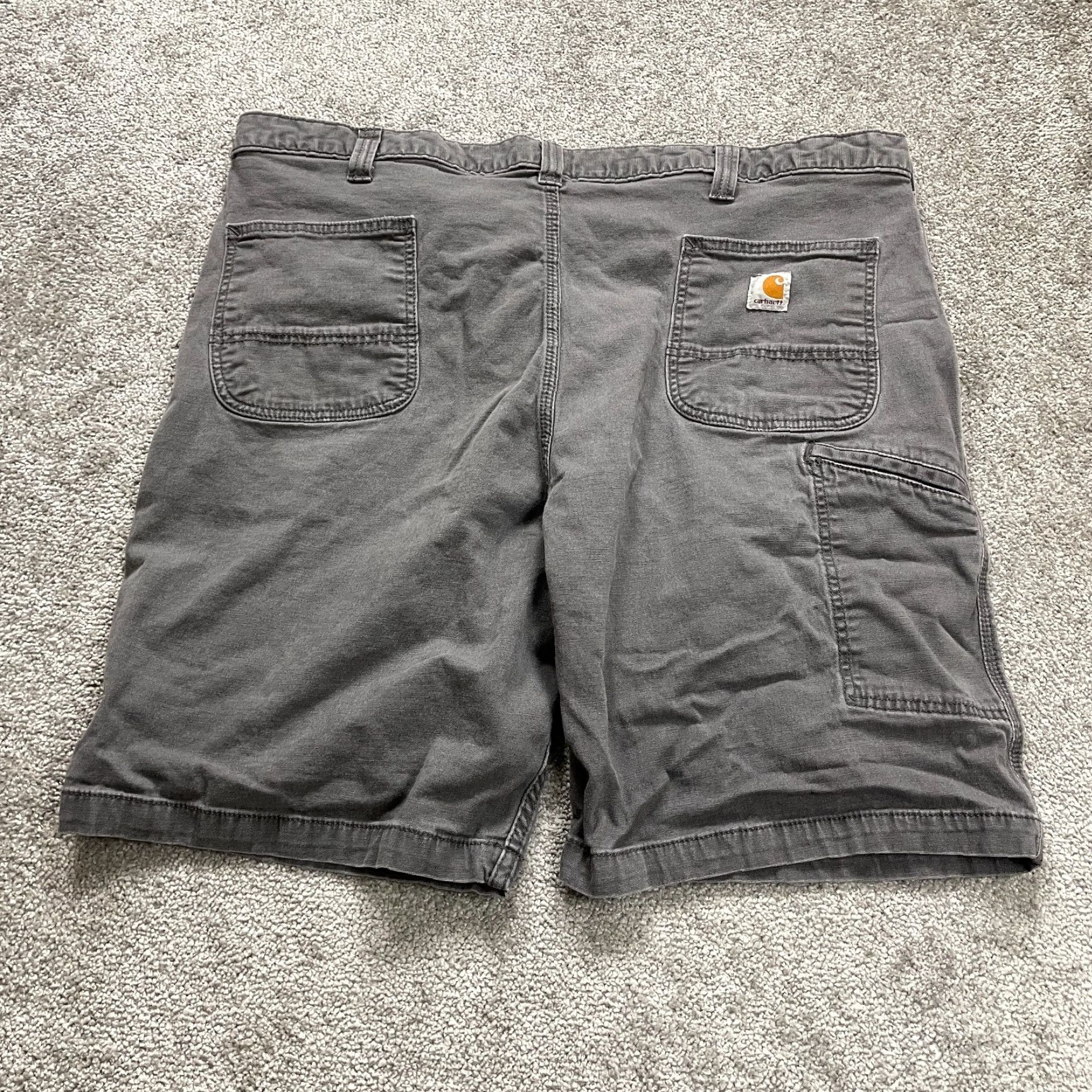 Carhartt VINTAGE Carhartt Relaxed Fit Chino Shorts Mens Gray 44x10 Outdoor Casual 44 Gray Carhartt Mens Shorts 90s Size US 44 / EU 60 - 2 Thumbnail