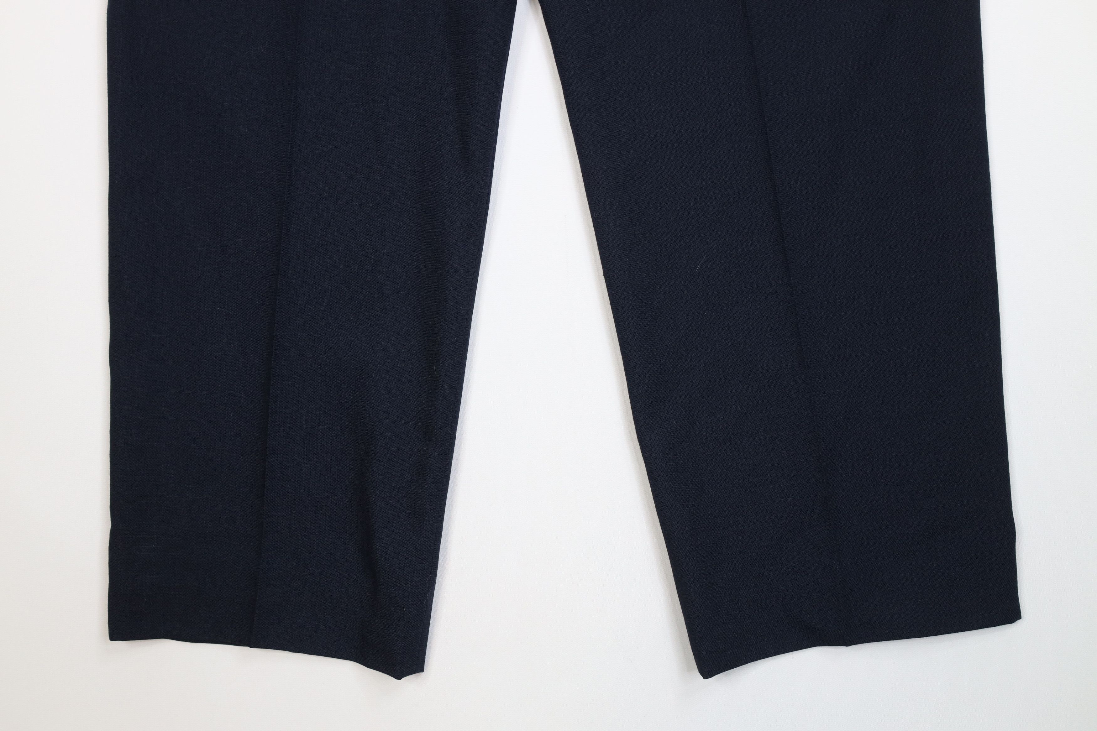 Christian Dior Monsieur Vintage 70s Christian Dior Wide Leg Chino Pants Navy Blue Size US 38 / EU 54 - 11 Thumbnail