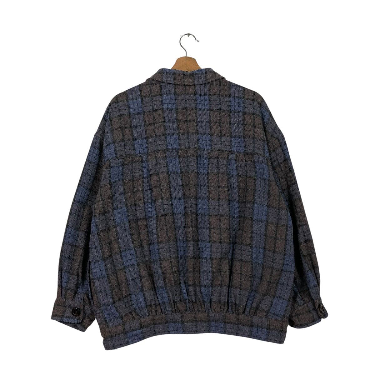 Flannel 🔥VINTAGE FLANNEL JACKET HEATHER TARTAN DESIGN ISSEY MIYAKE Size US M / EU 48-50 / 2 - 10 Thumbnail
