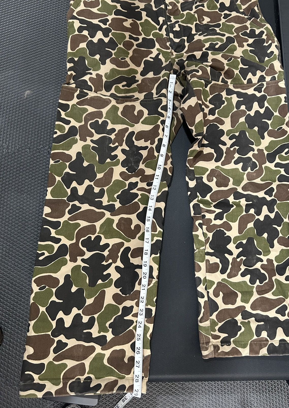 L.L. Bean Vtg LL bean made in usa duck camo hunting pants double knee Size US 37 - 9 Thumbnail