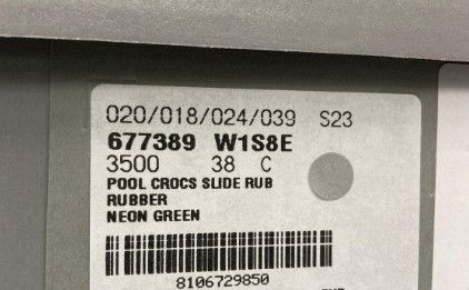Balenciaga × Crocs o1in1g1024 Pool Crocs™ Slide Sandals in Green Size US 5.5 / EU 38 - 4 Thumbnail
