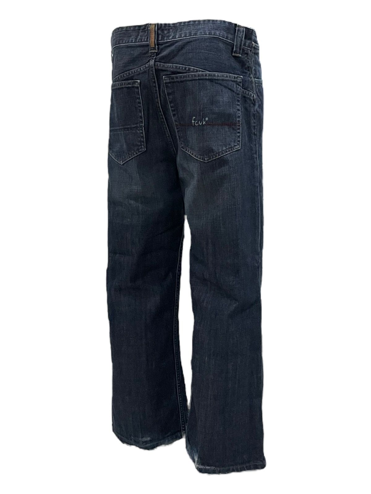 FCUK × French Connection 90s Vtg Fcuk Fuck JNCO Baggy Wide Leg Faded Jeans Size US 32 / EU 48 - 15 Thumbnail