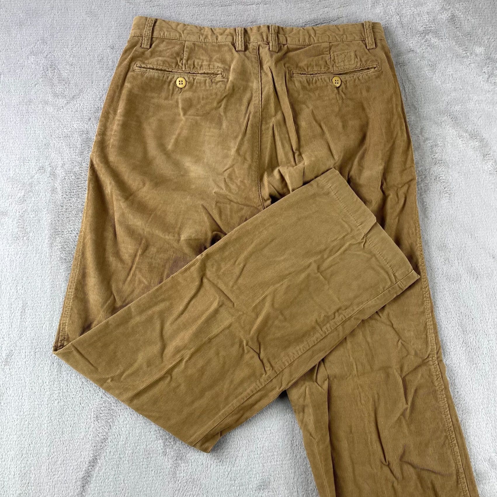 Vintage VINTAGE Ron Herman Corduroy Trouser Pants Men 32x32.5 Brown Designer Made Italy Size US 32 / EU 48 - 2 Thumbnail